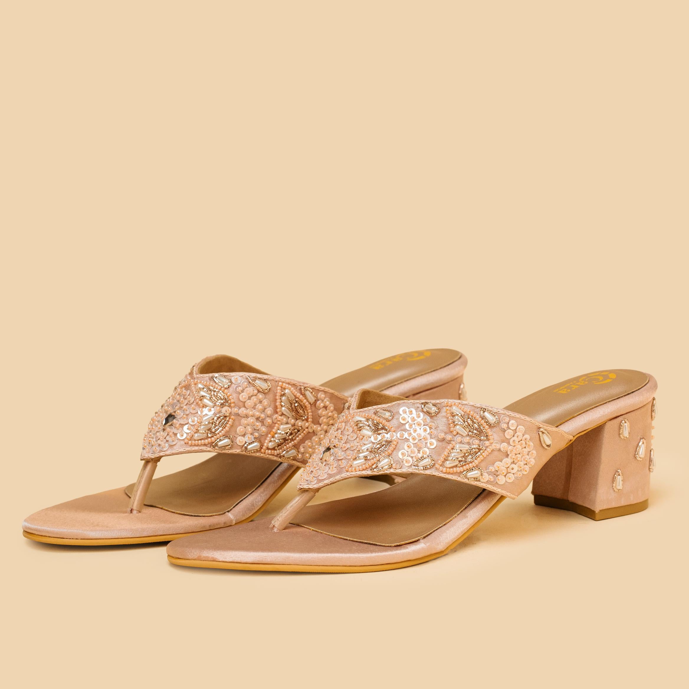Sequin Grace Thong Heels