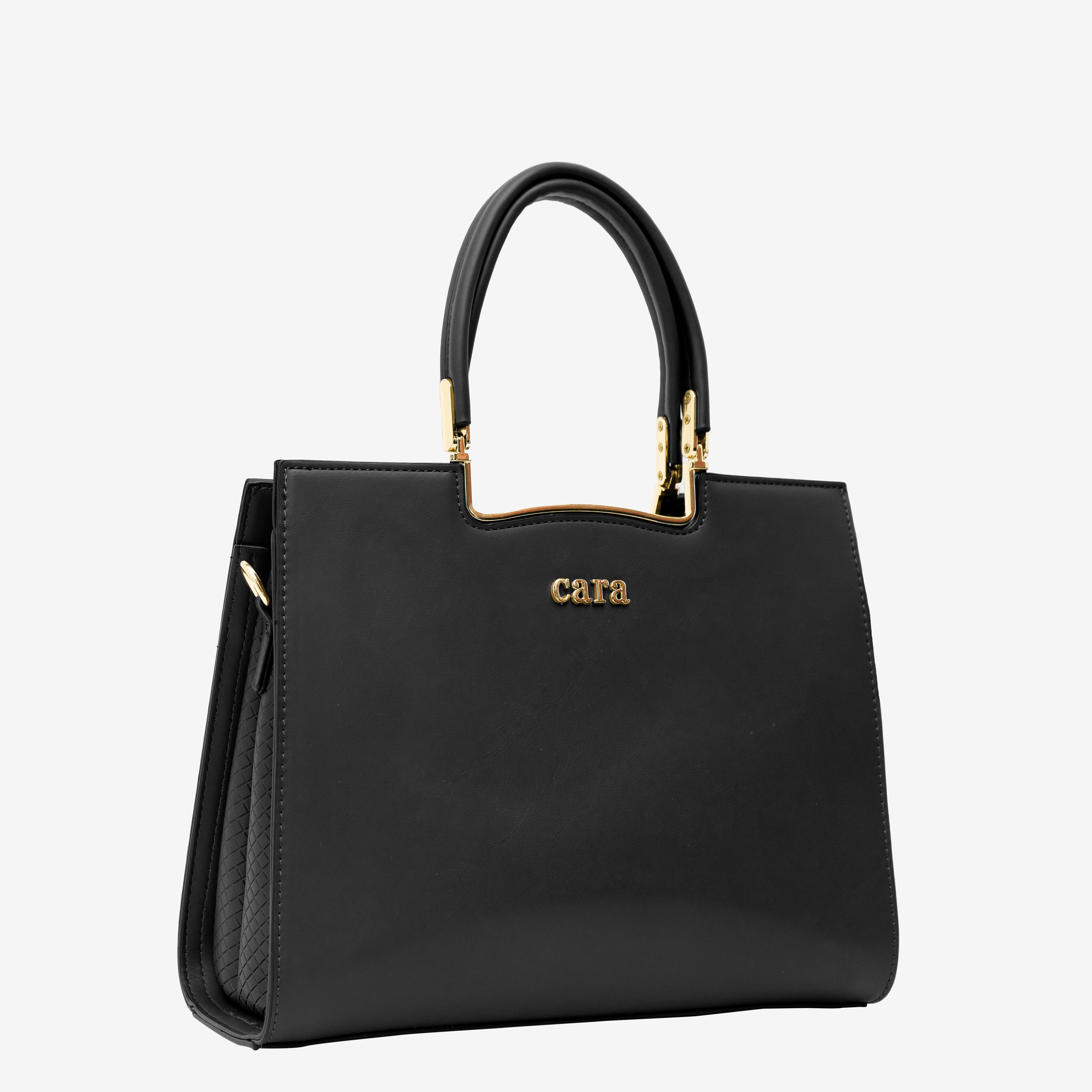 Black Neutral Carryall Handbag | Cara