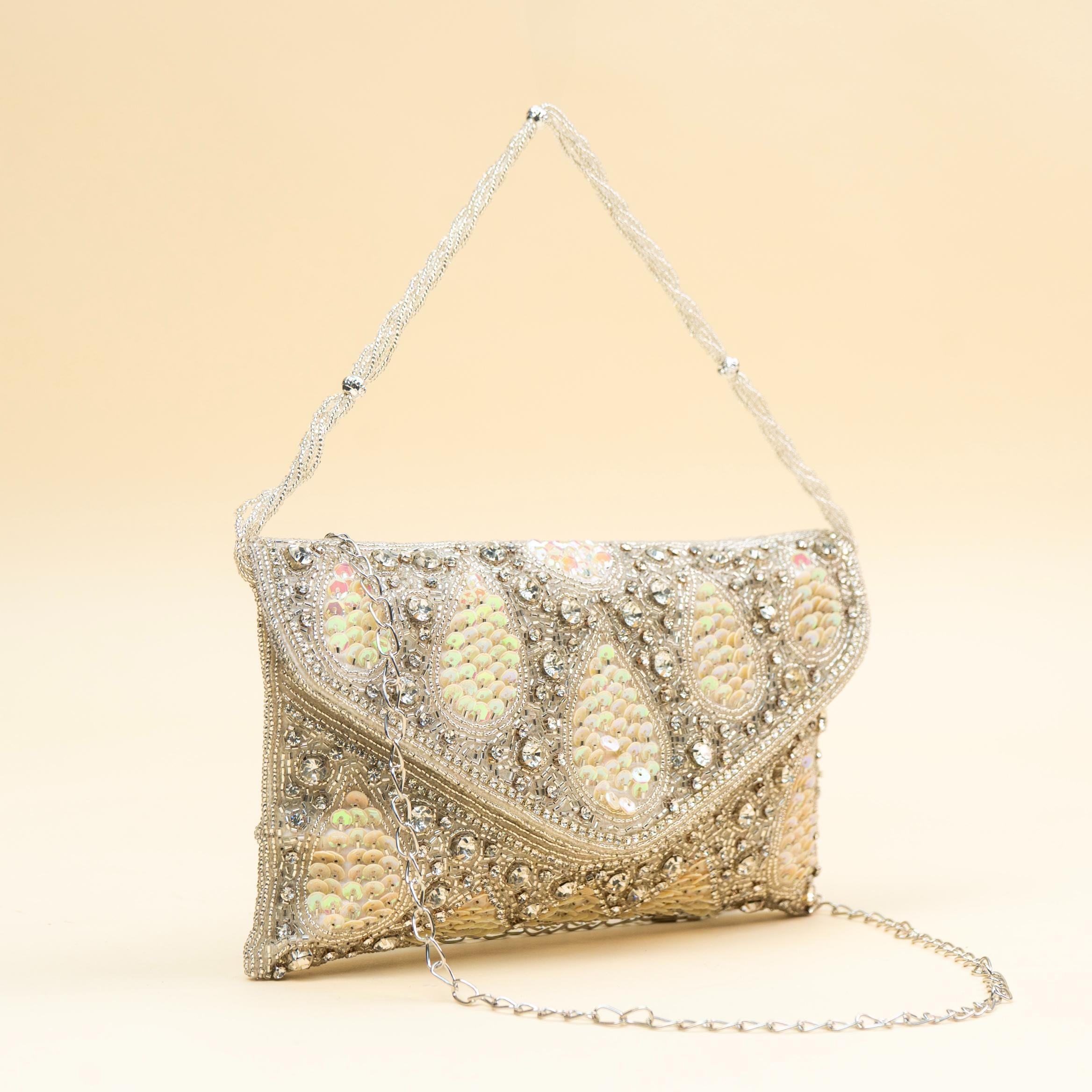 Golden Droplet Clutch