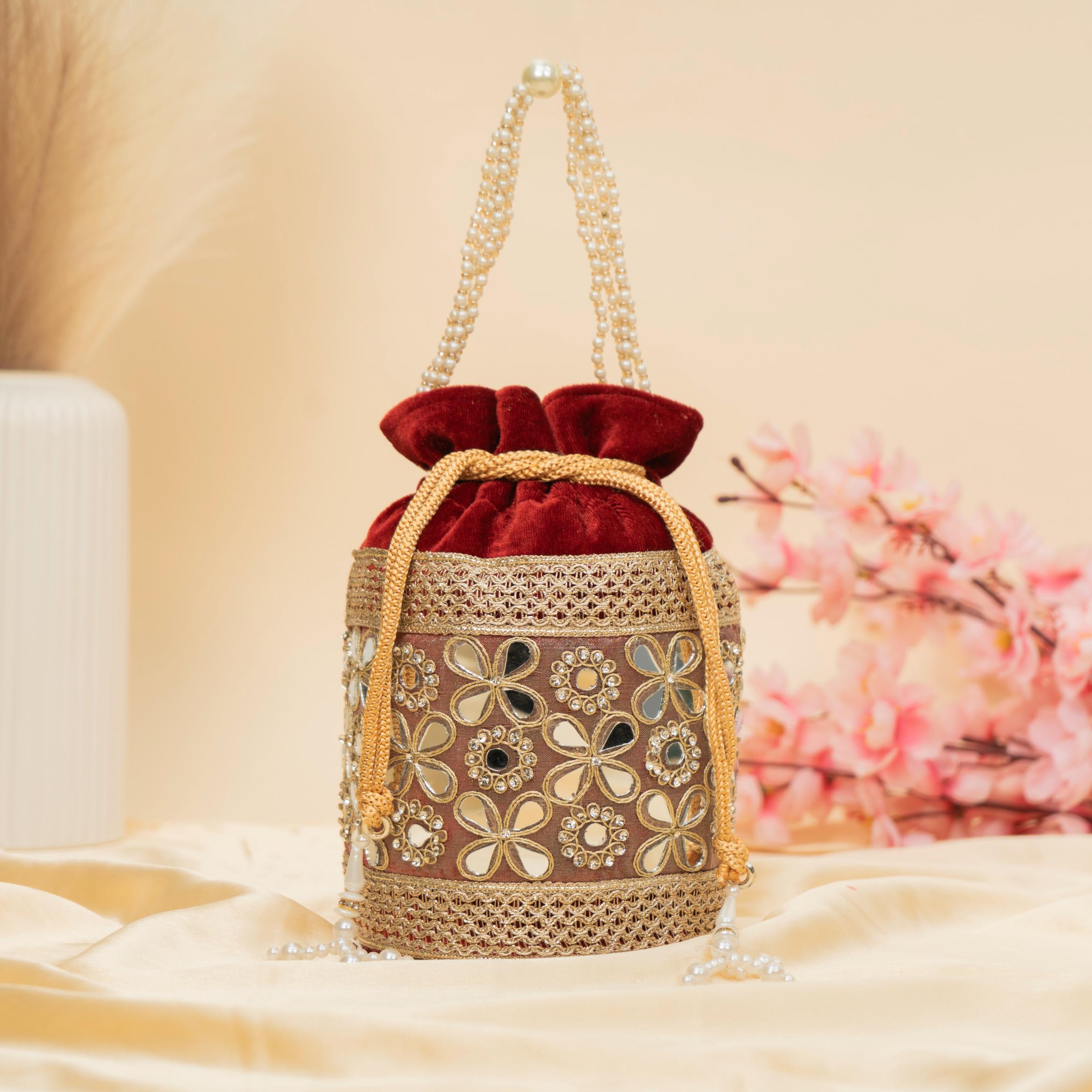 Royal Velvet Shimmer Potli