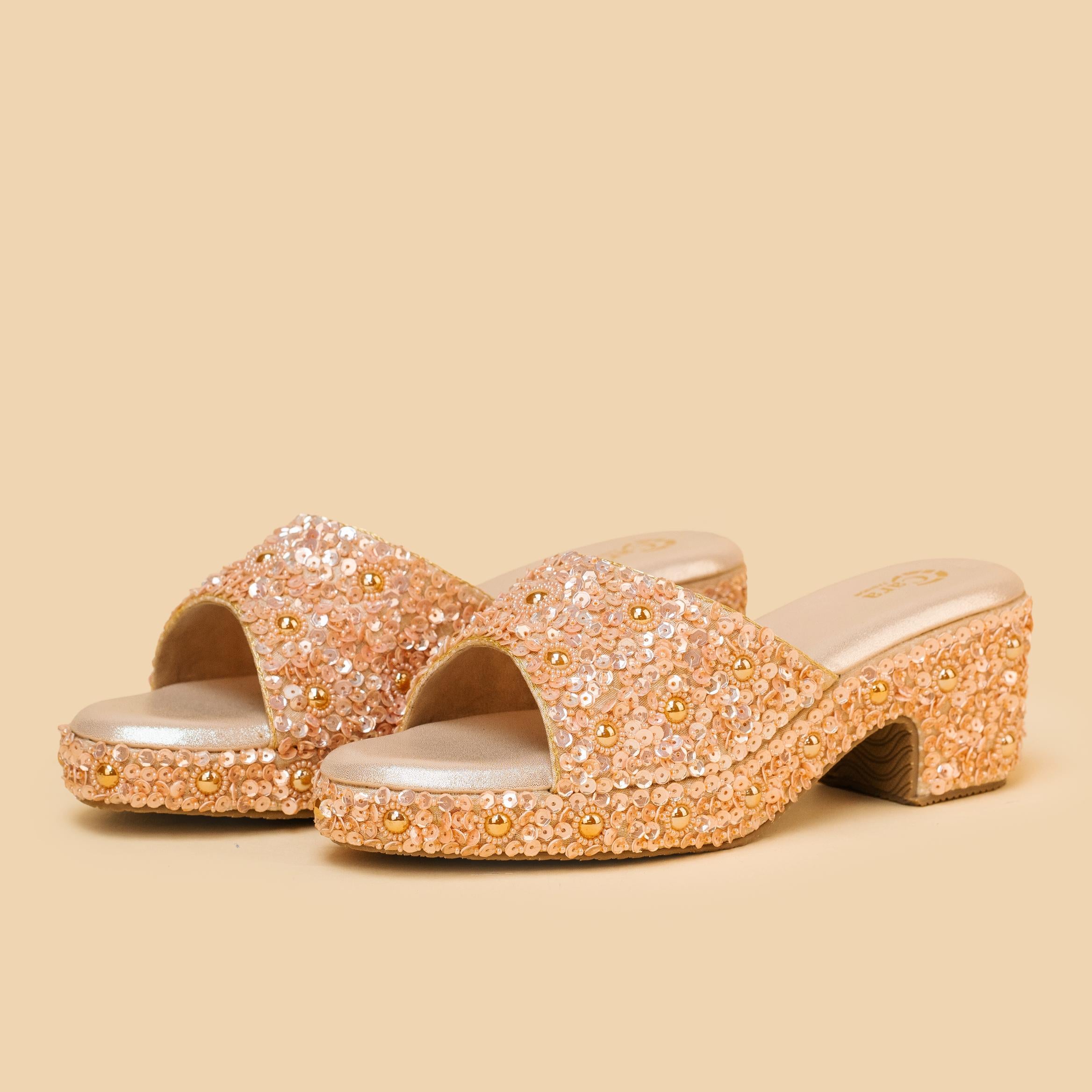 Sequin Ocean Heels