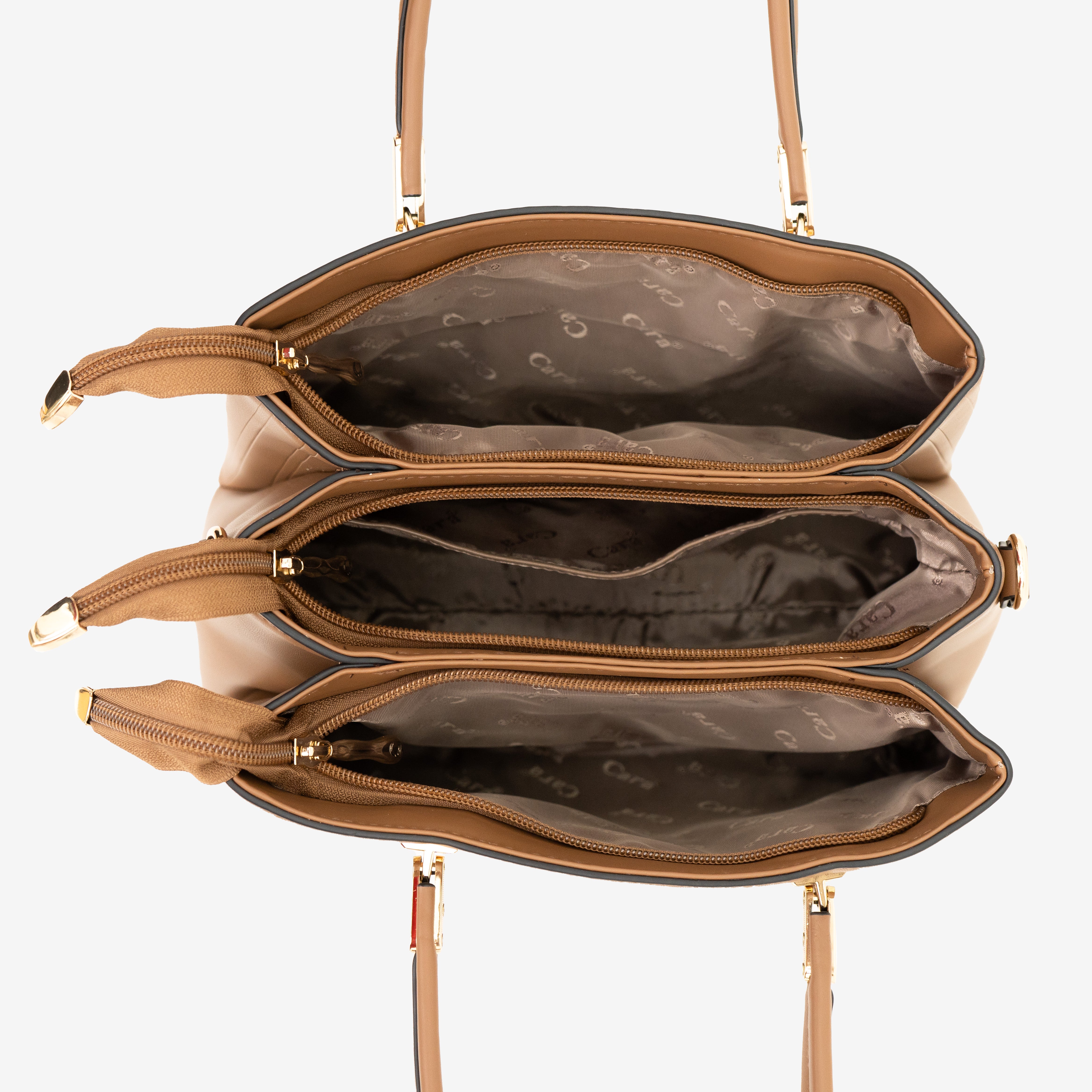 Brown Luxe Companion Handbag | Cara