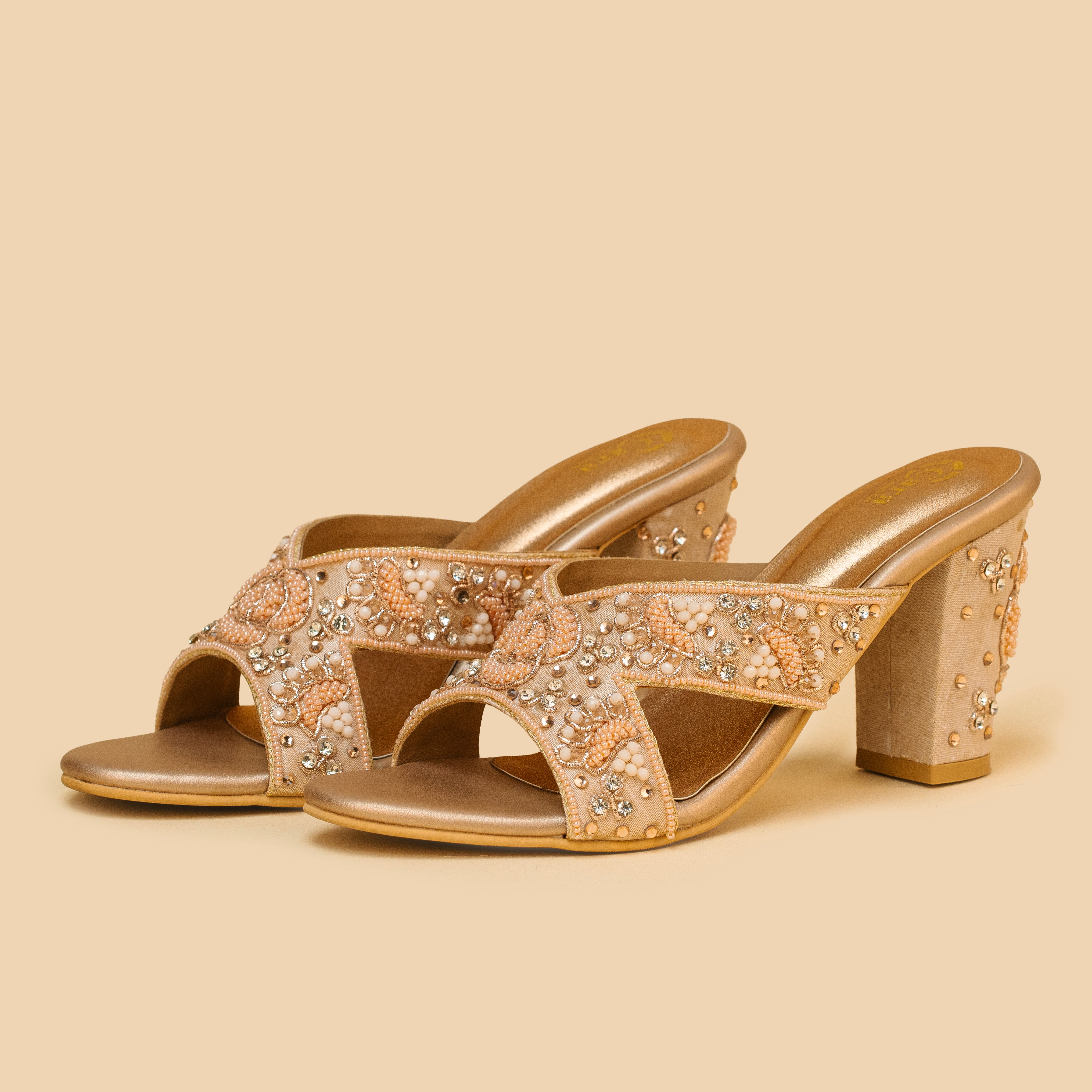Beaded Petal Heritage Heels