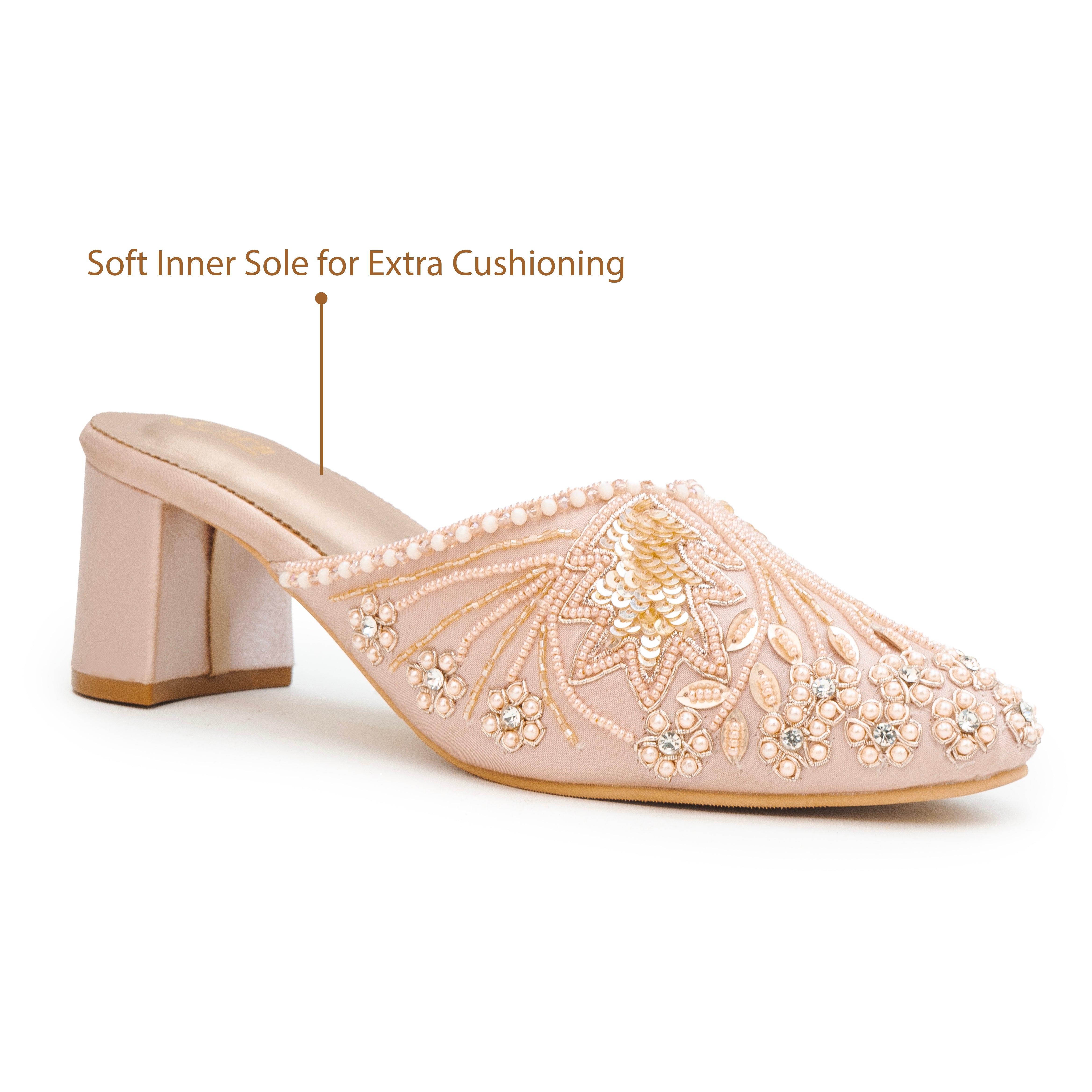 Festive Glide Beaded Heels