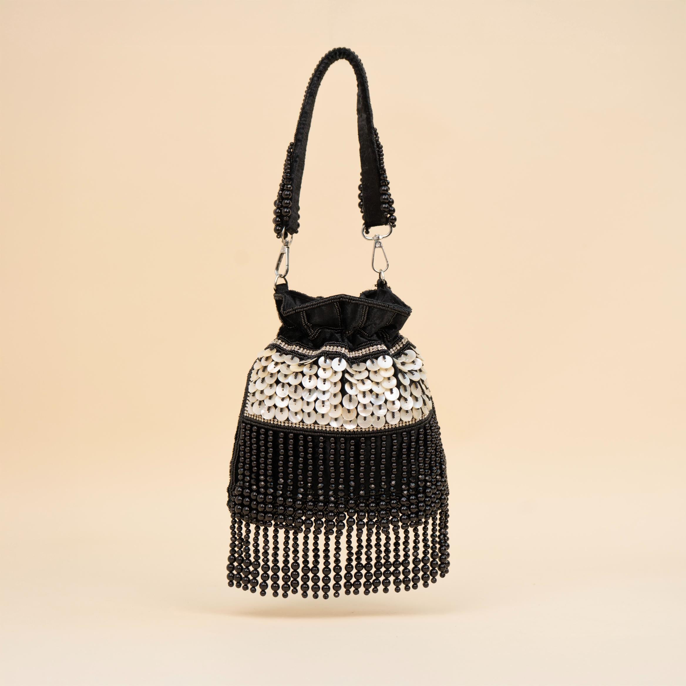Royal Tassel Sequin Potli