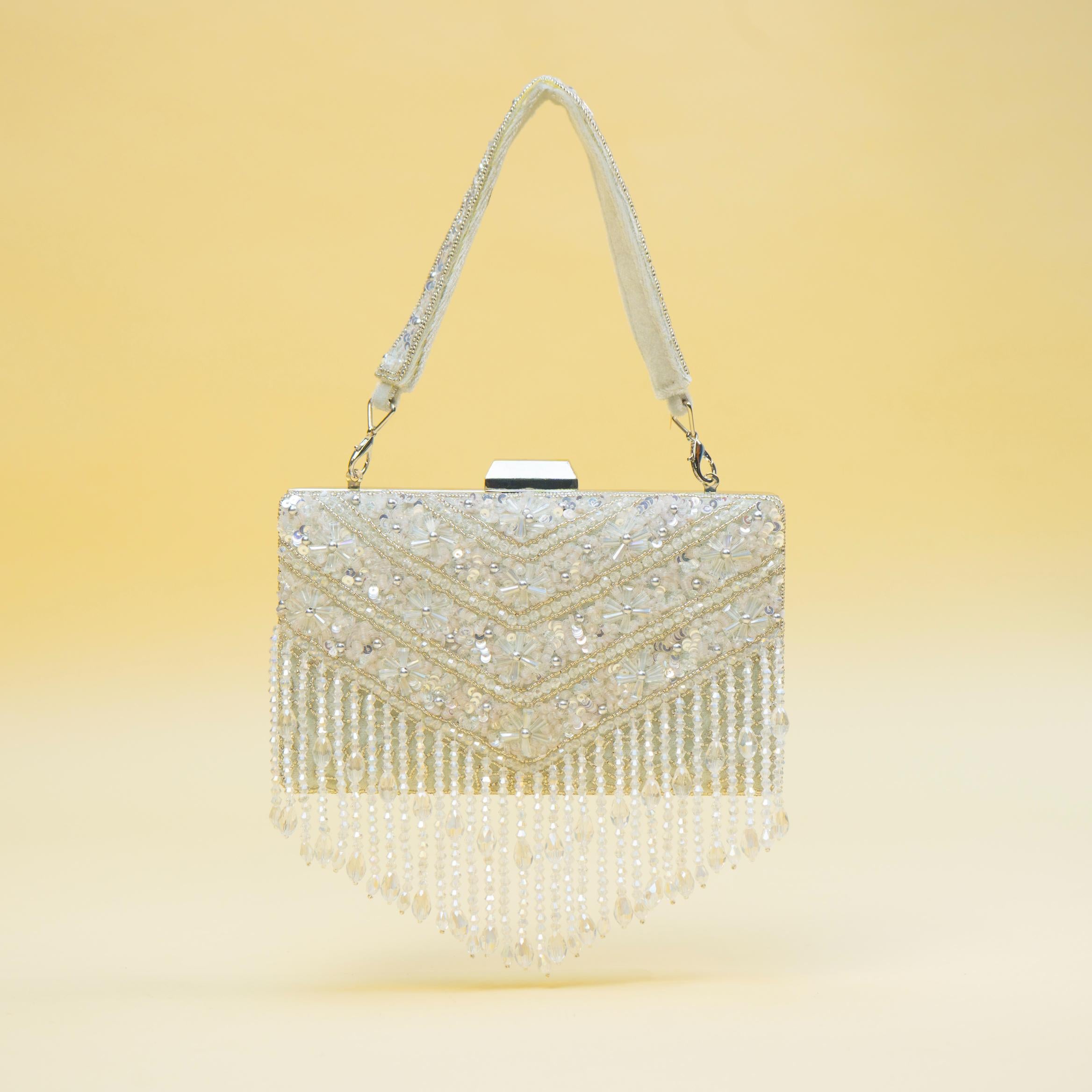 Timeless Pearl Gold Clutch