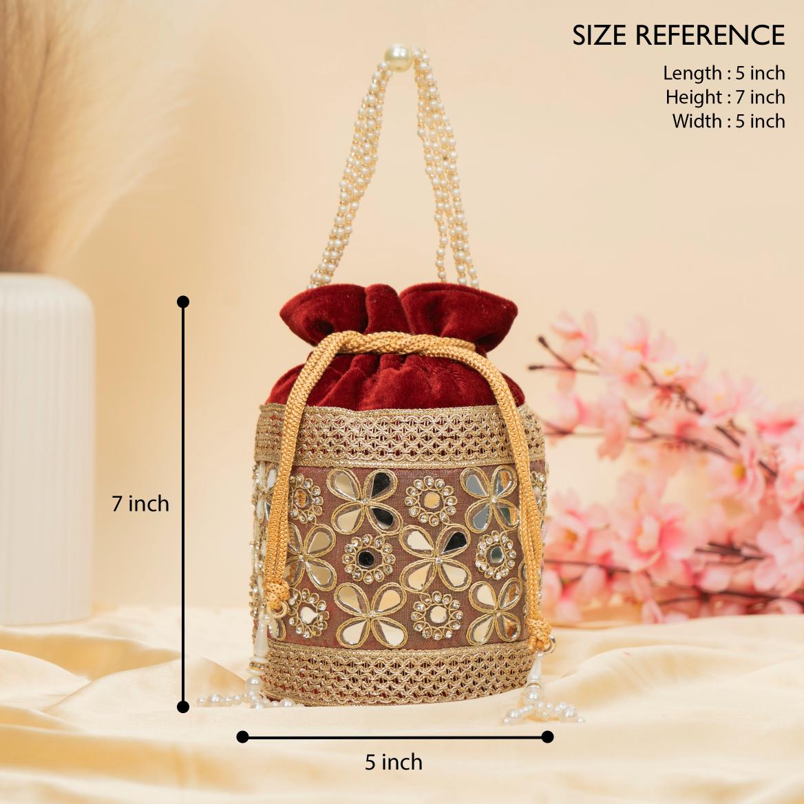 Royal Velvet Shimmer Potli