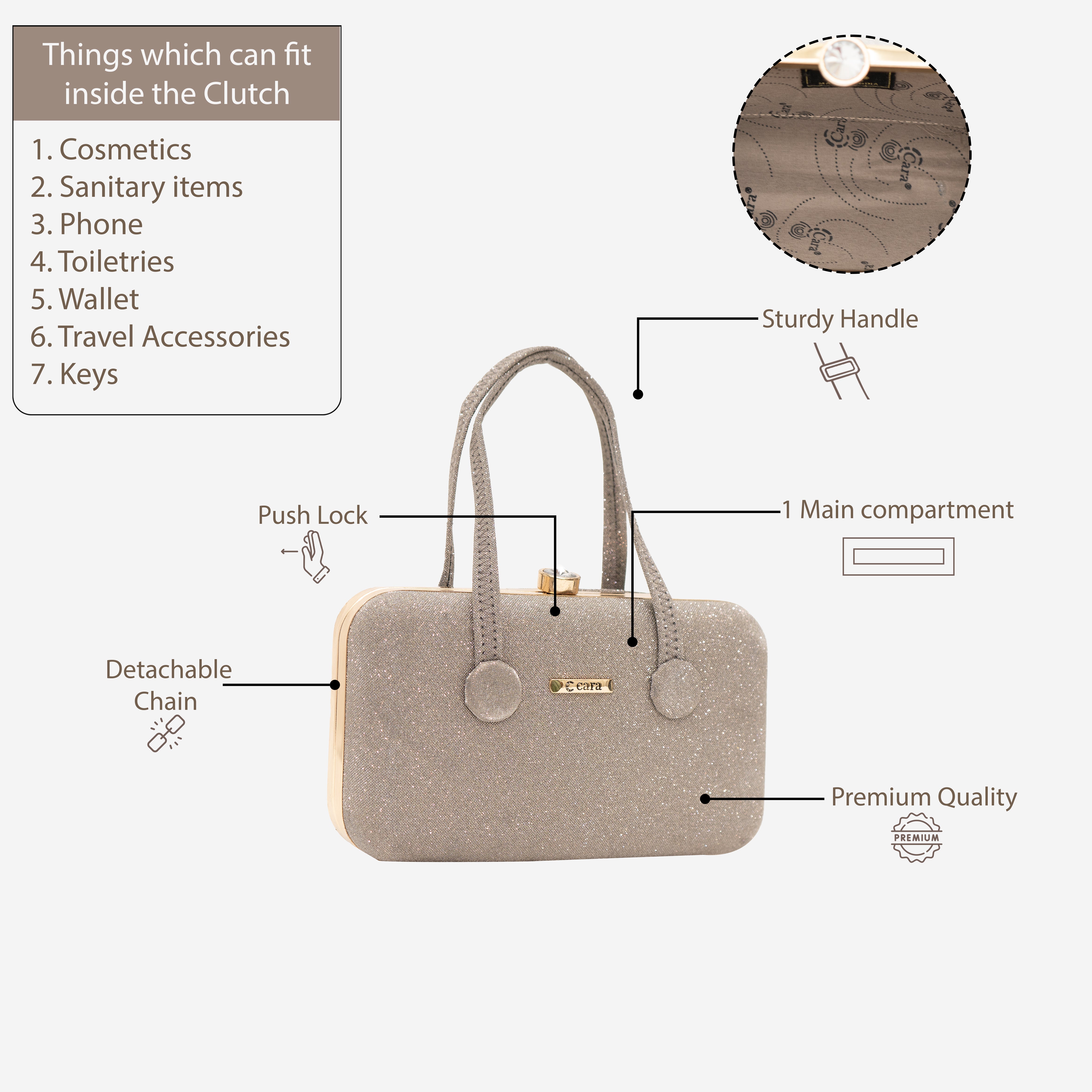 Gold Celestial Clutch | cara