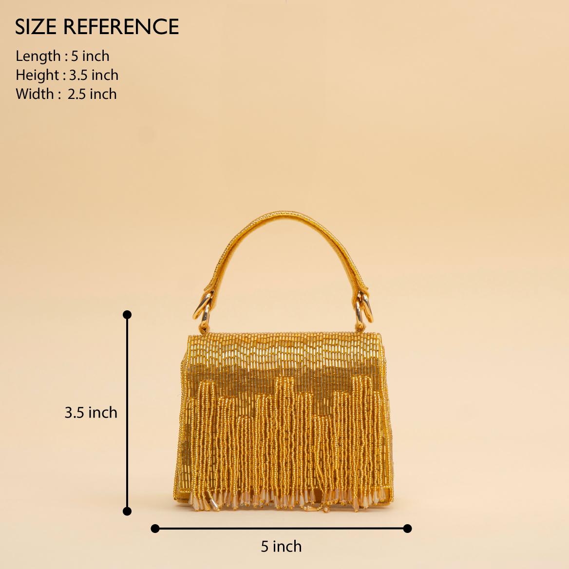 Glitz Fringe Clutch