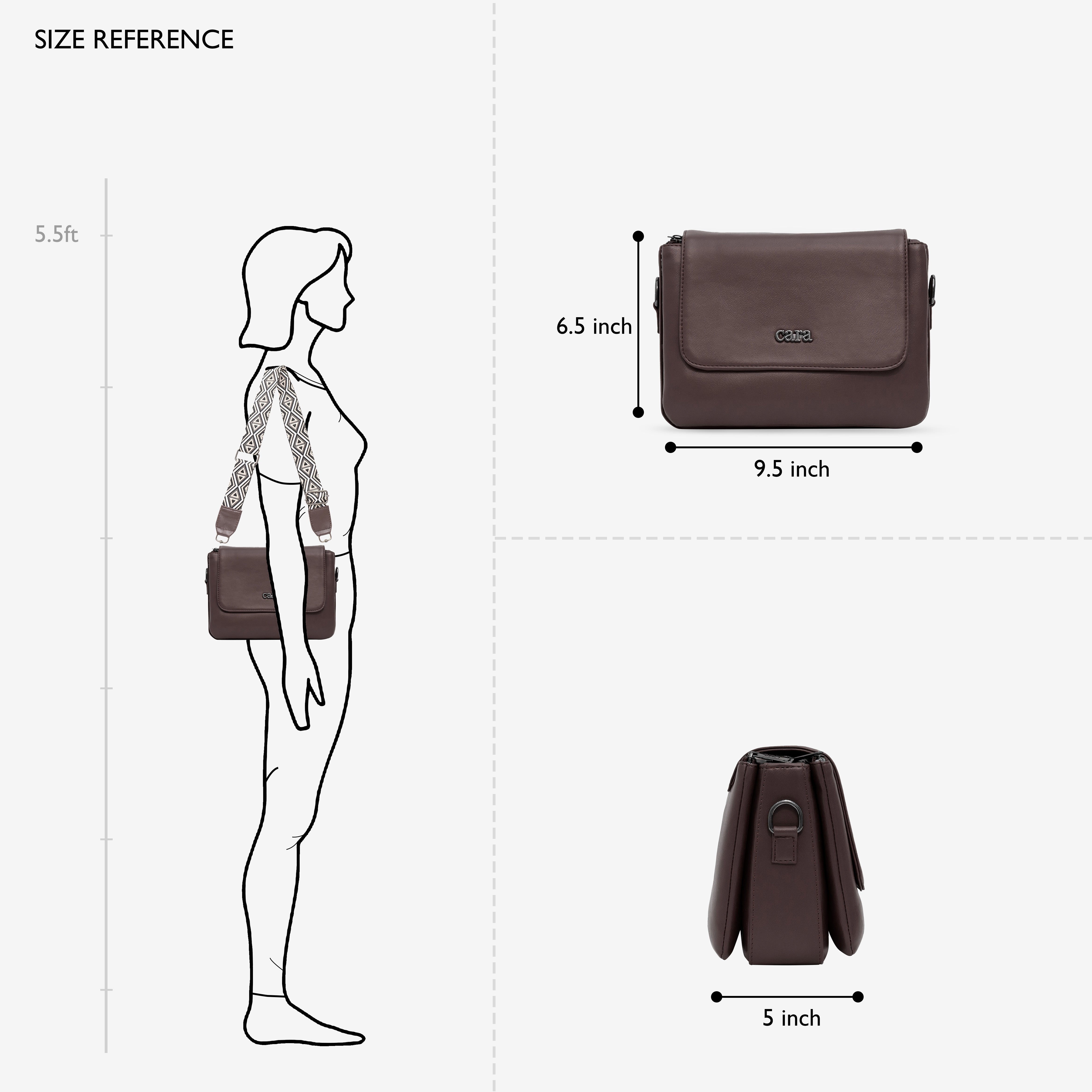 brown Casual Catcher  slingbag  | cara