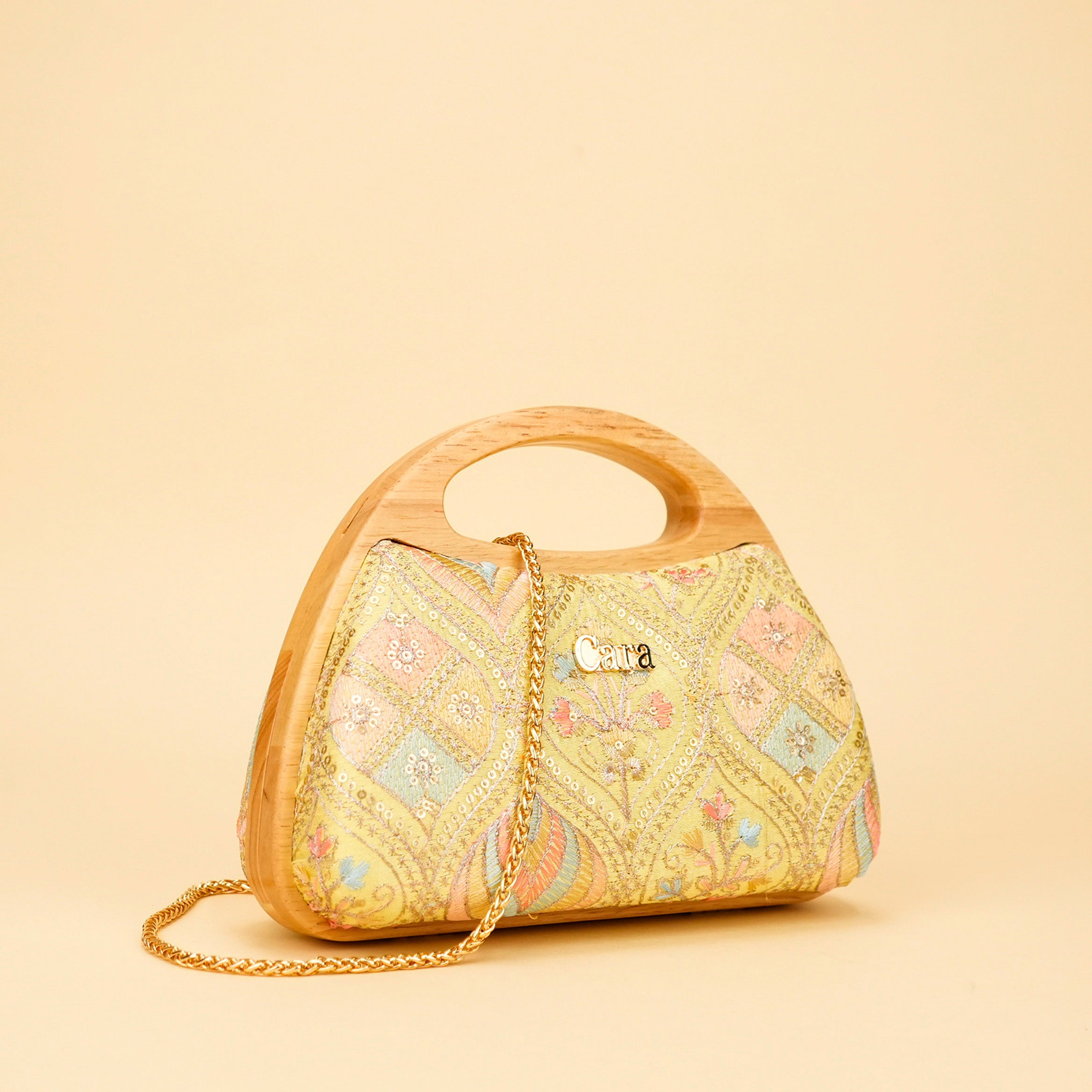 Aurelia Wood-Frame Clutch