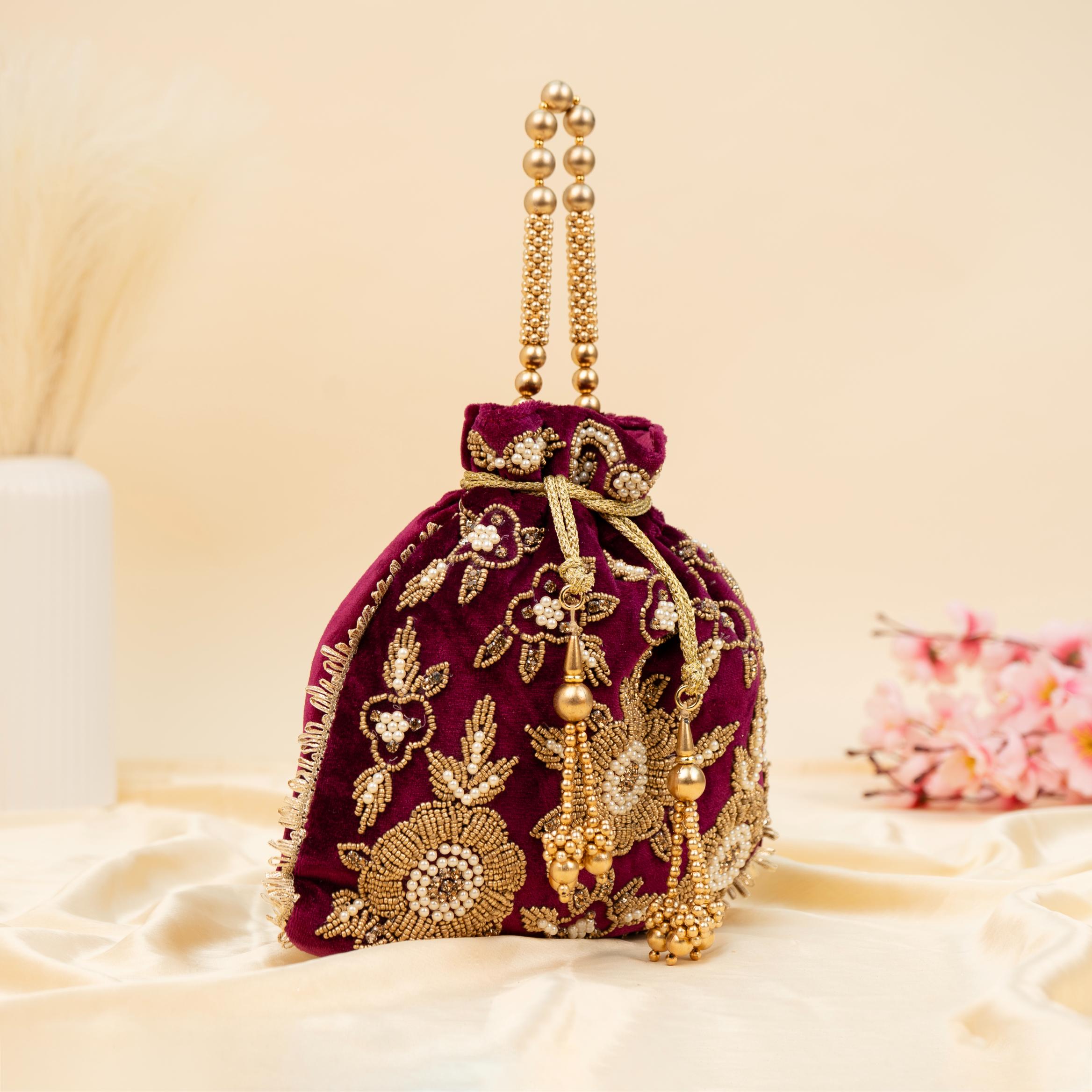 The Velvet Bloom Potli