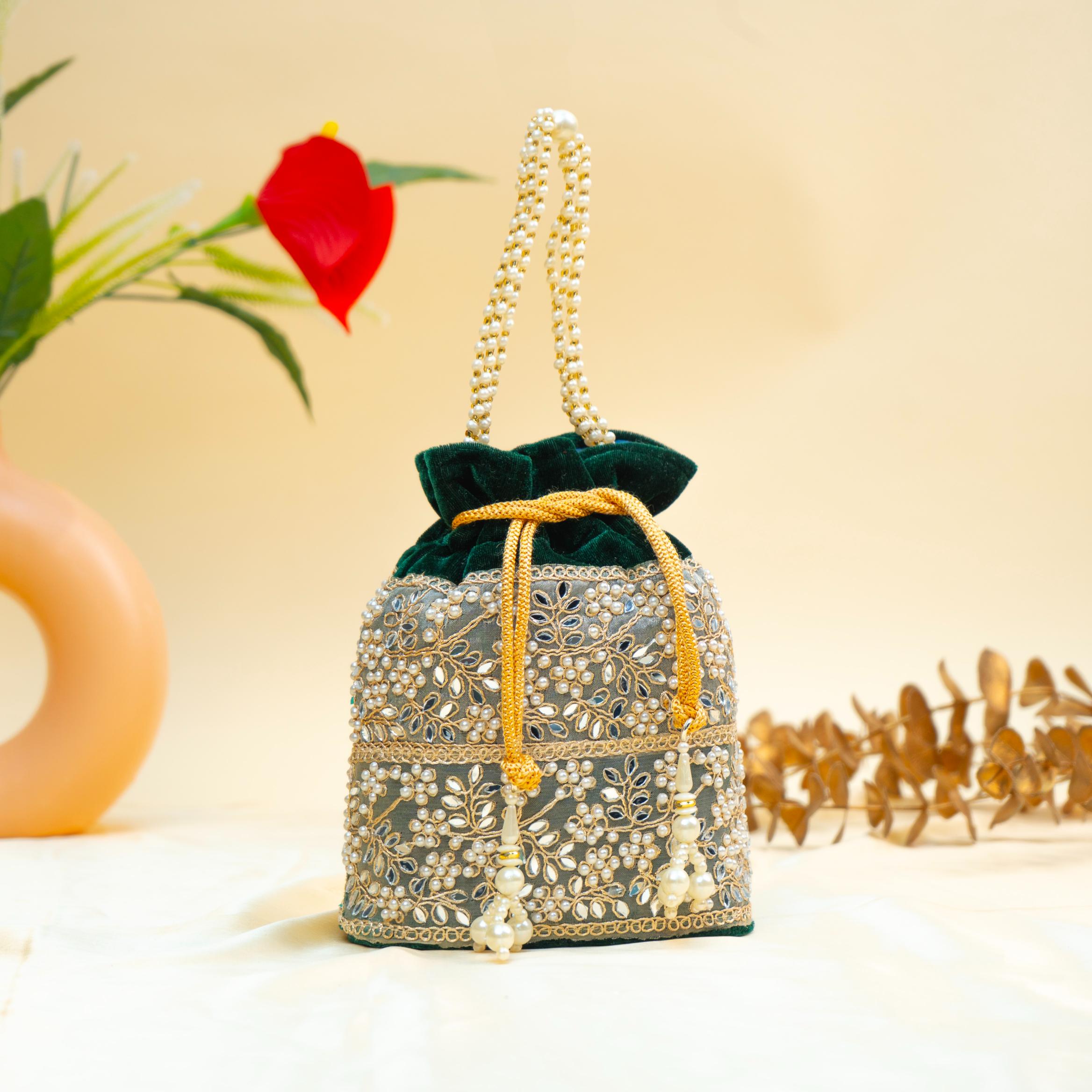 Grace Pearl Bead Potli