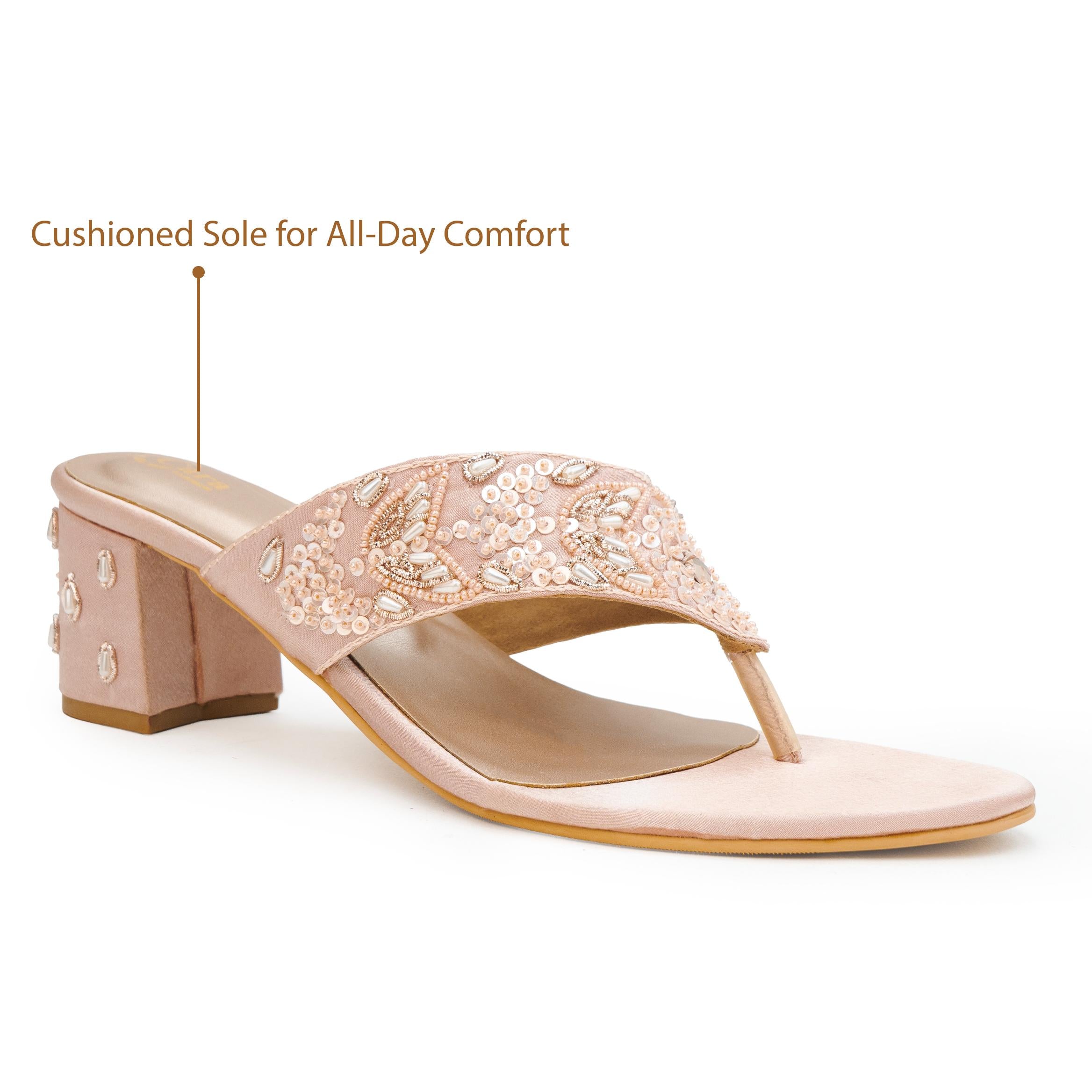Sequin Grace Thong Heels