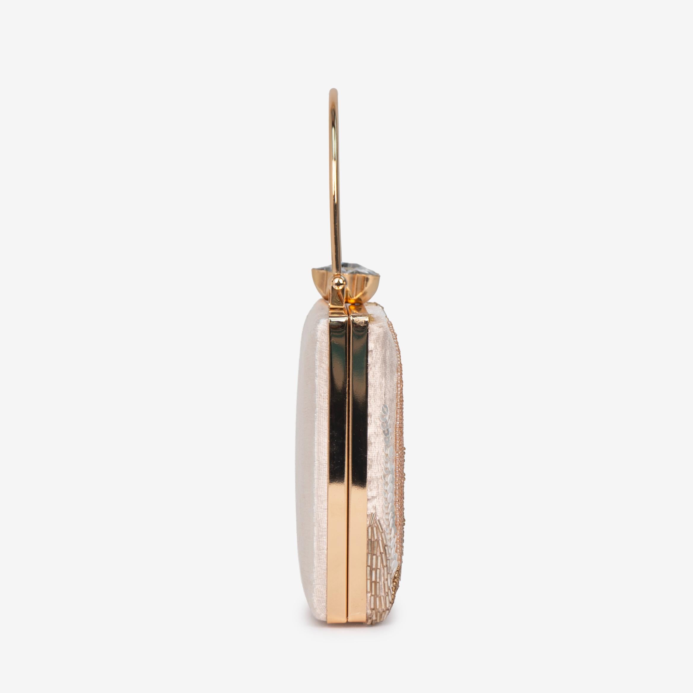 Ivory Palm Clutch
