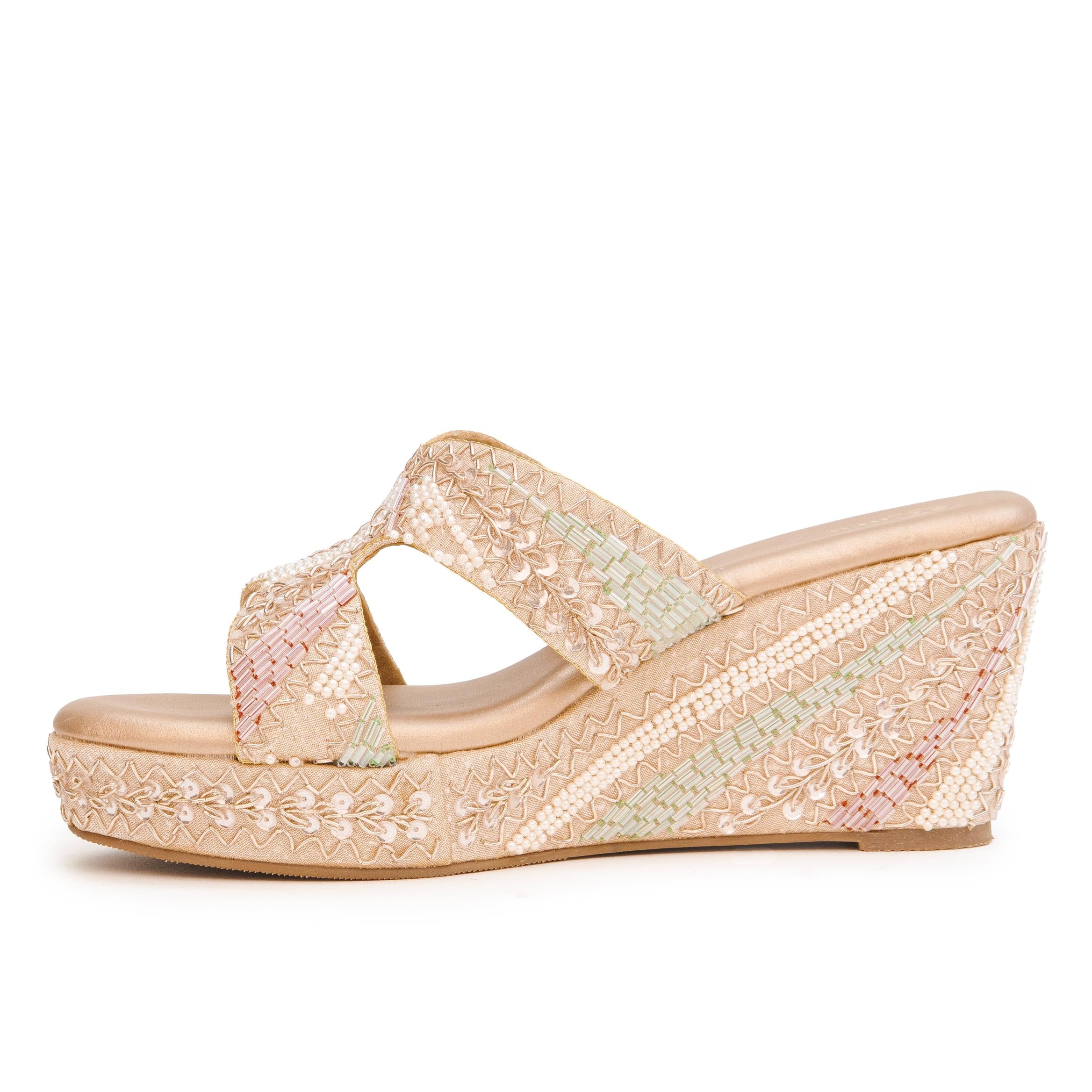 Sparkle Bead Comfort Wedges