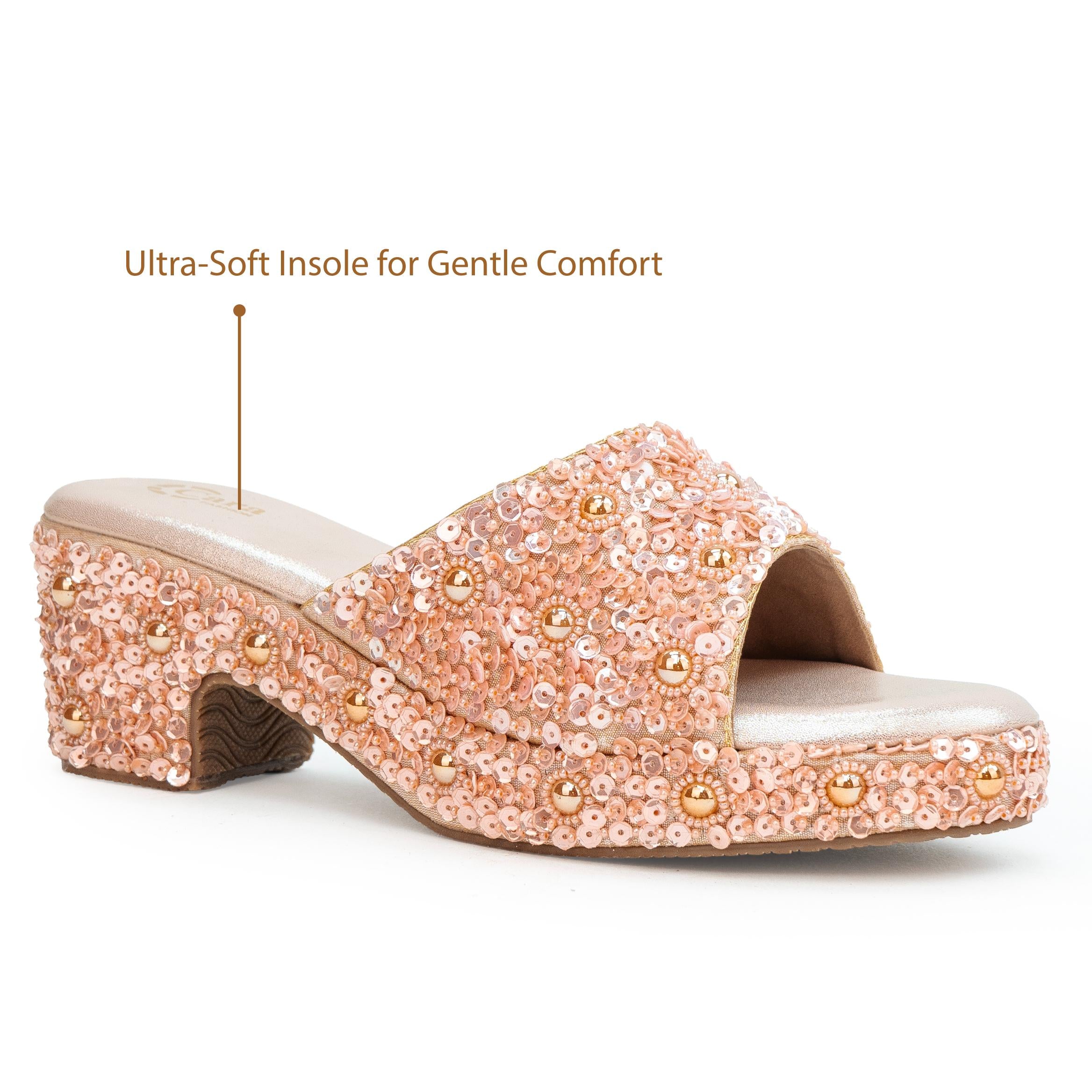 Sequin Ocean Heels