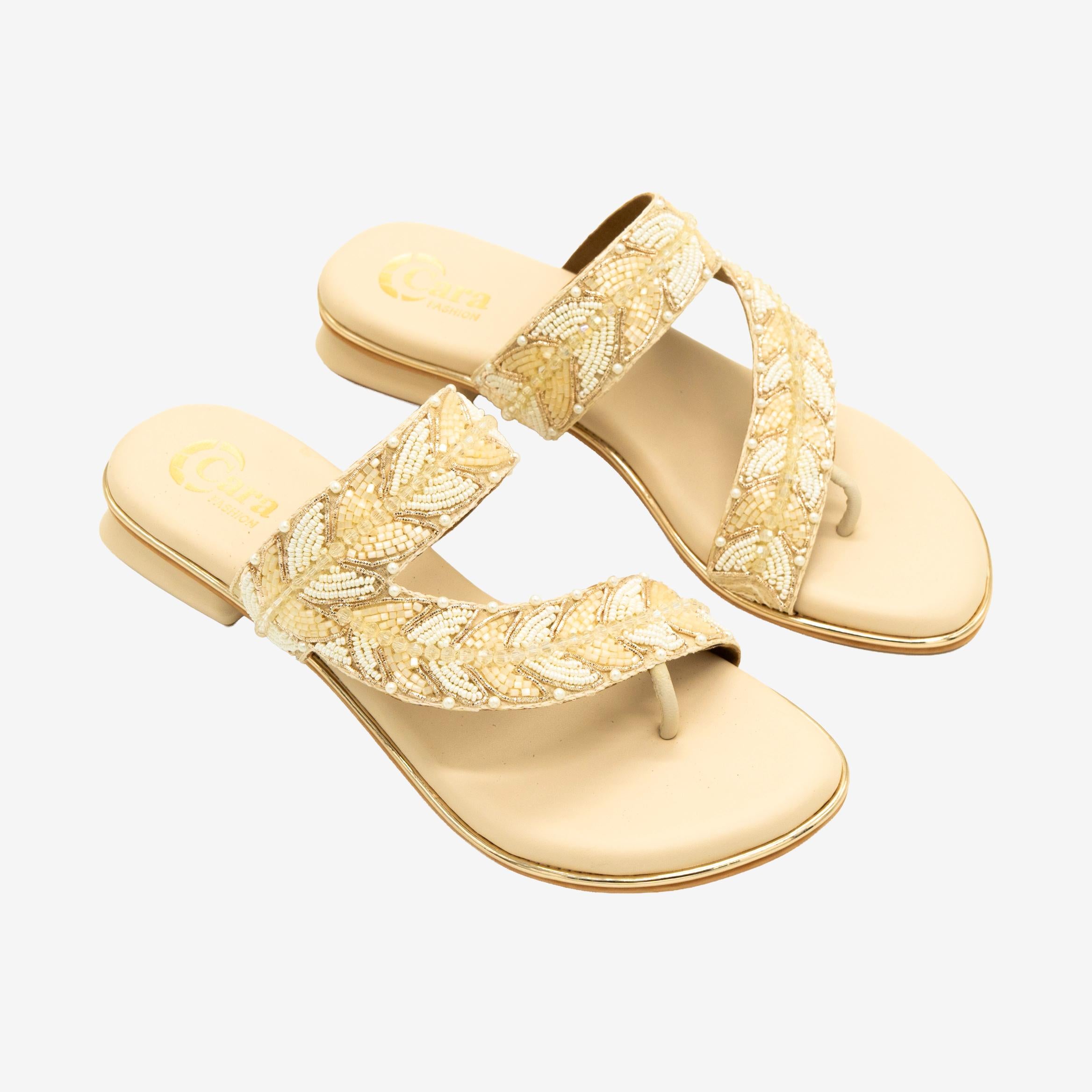 Lustre Toe Ring Flats