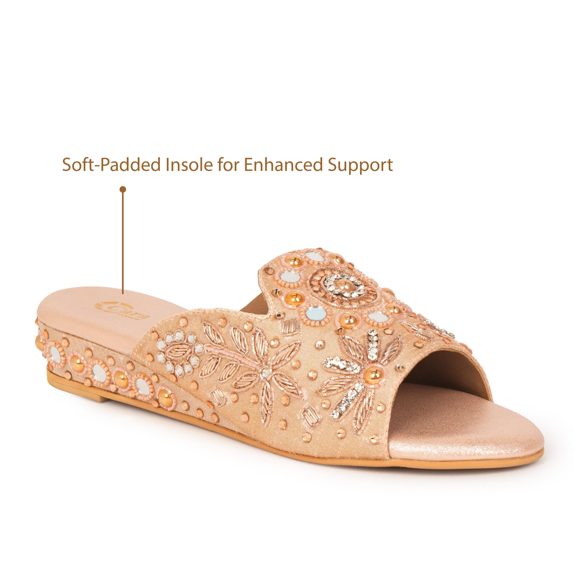 Shahi Zari Festive Flats