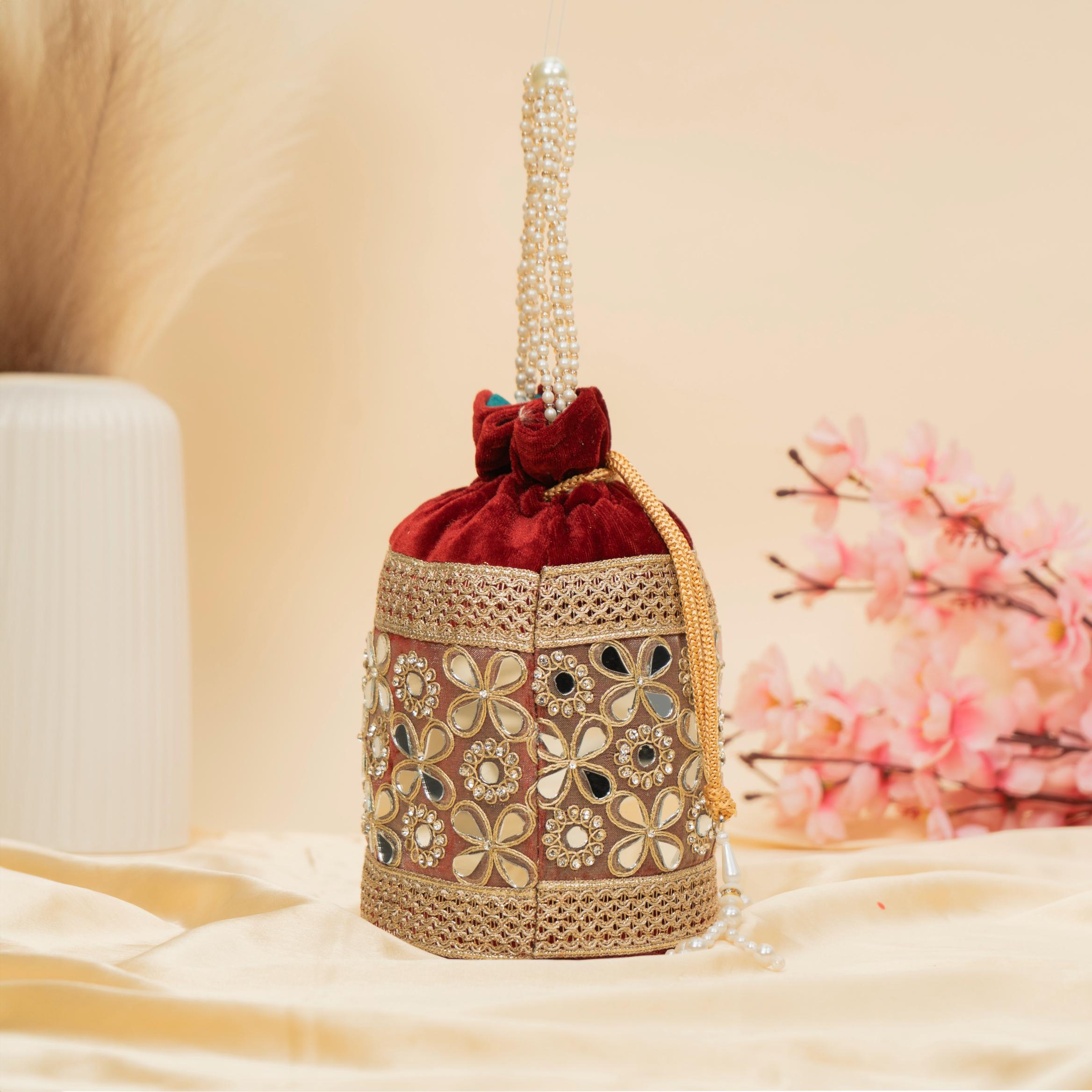Royal Velvet Shimmer Potli
