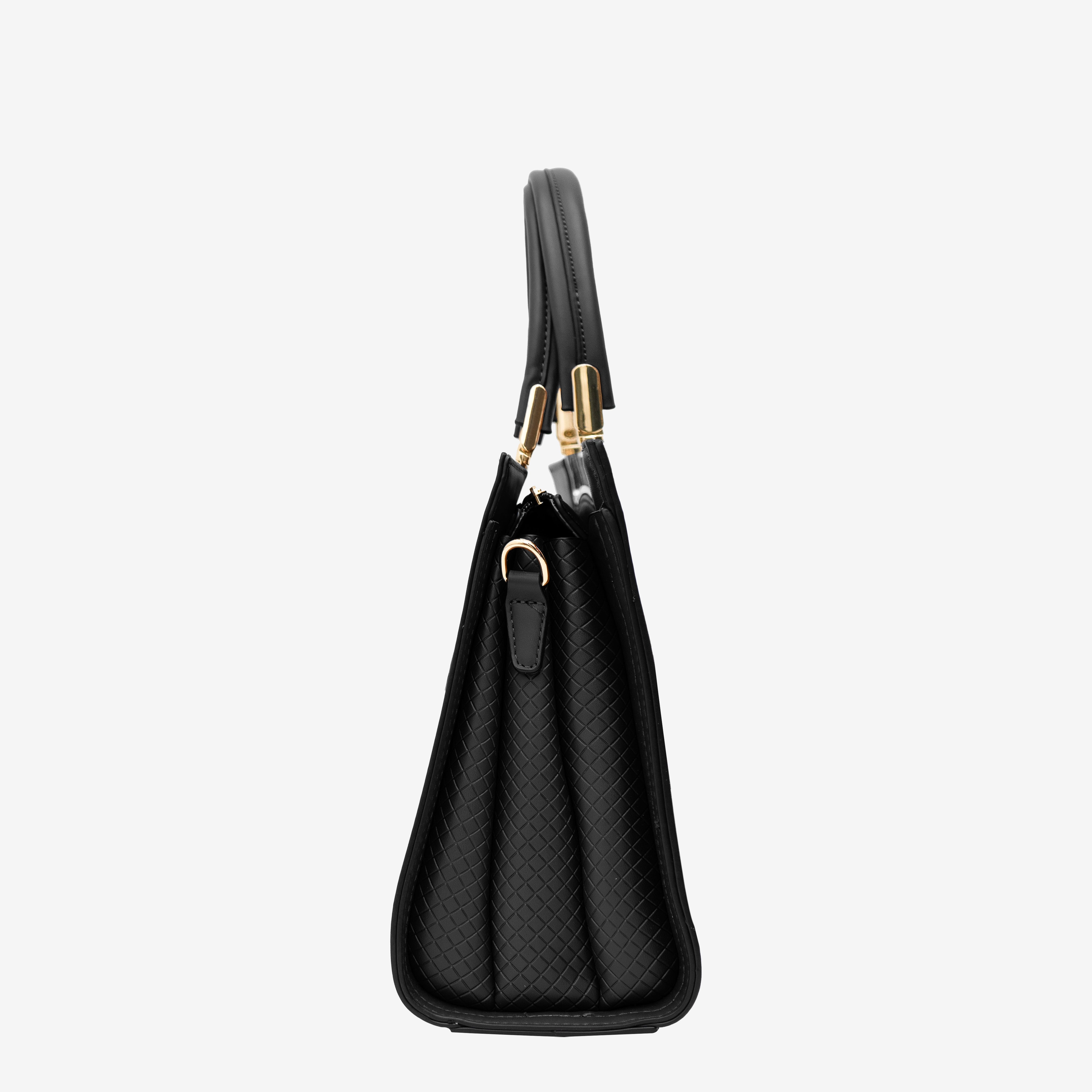 Black Neutral Carryall Handbag | Cara