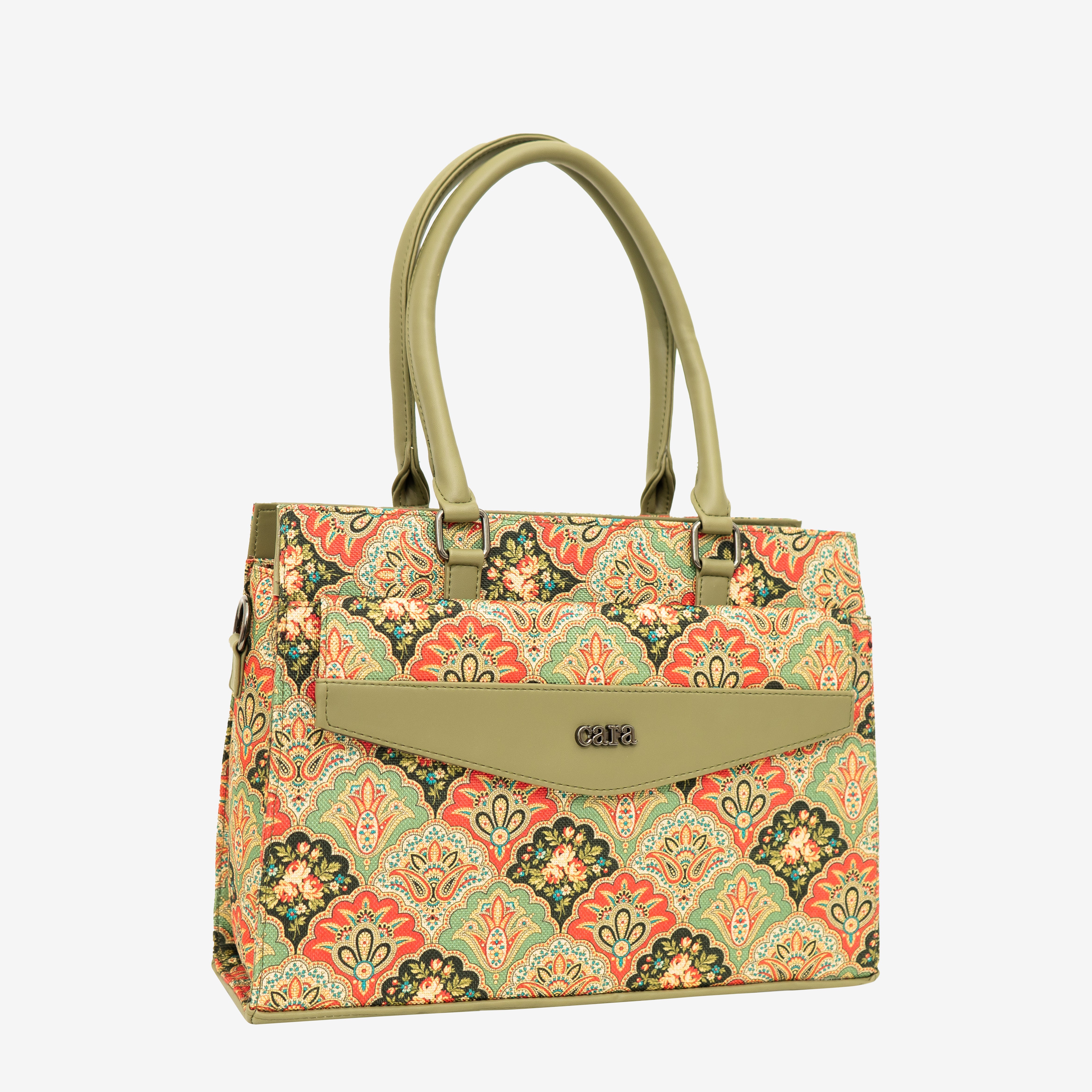 Green Flawless Crafted handbag | Cara