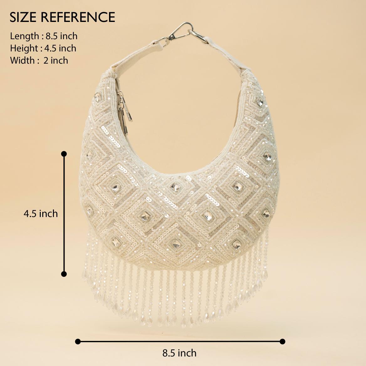 Ivory Pearl Shimmer Clutch
