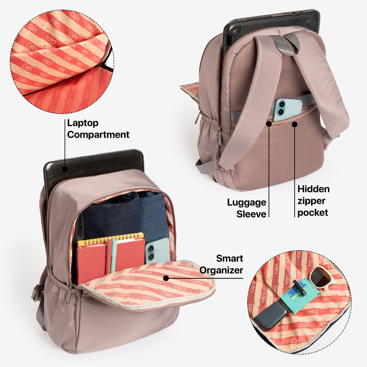 CARA Everyday Essentials Backpack