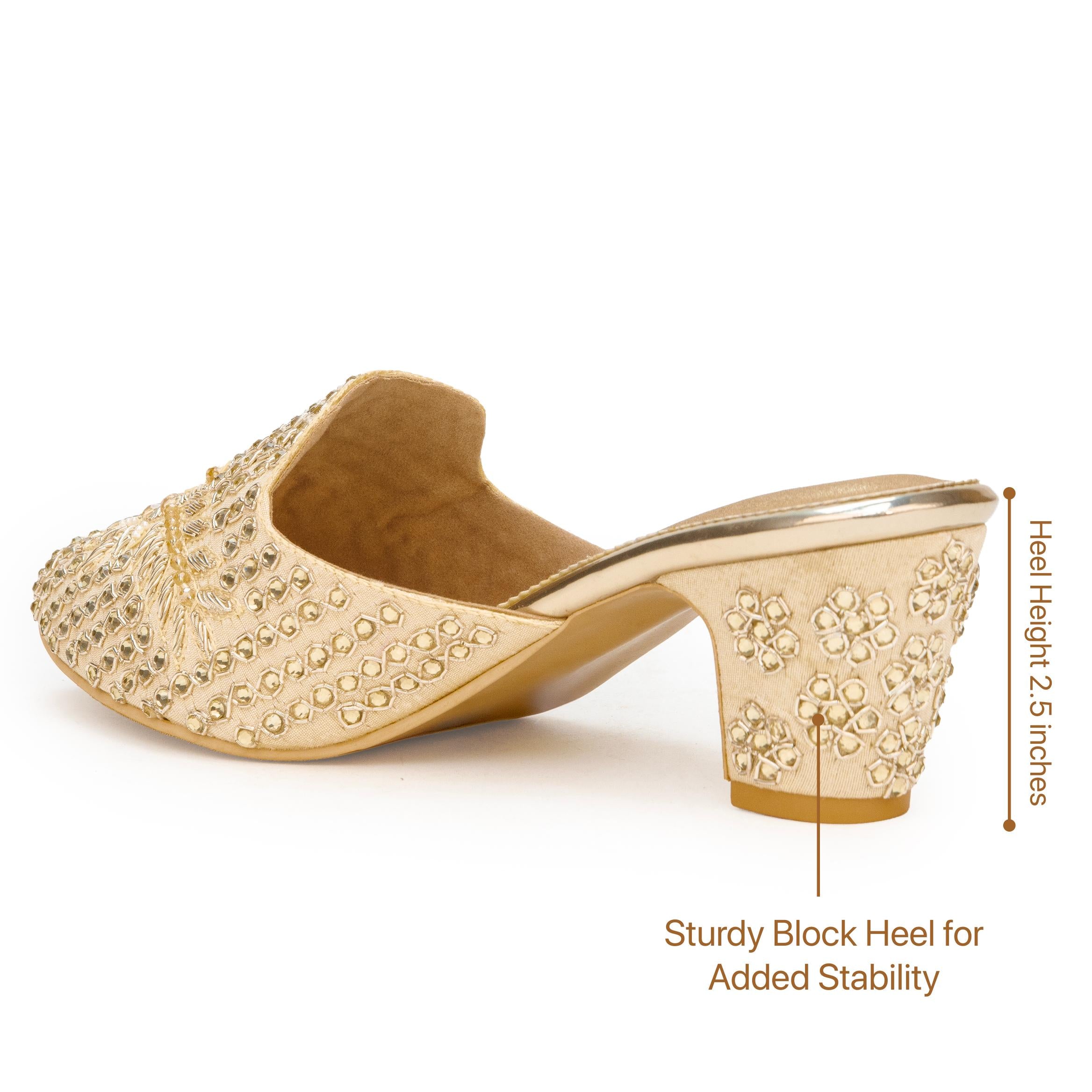 Zardosi Beaded Mules