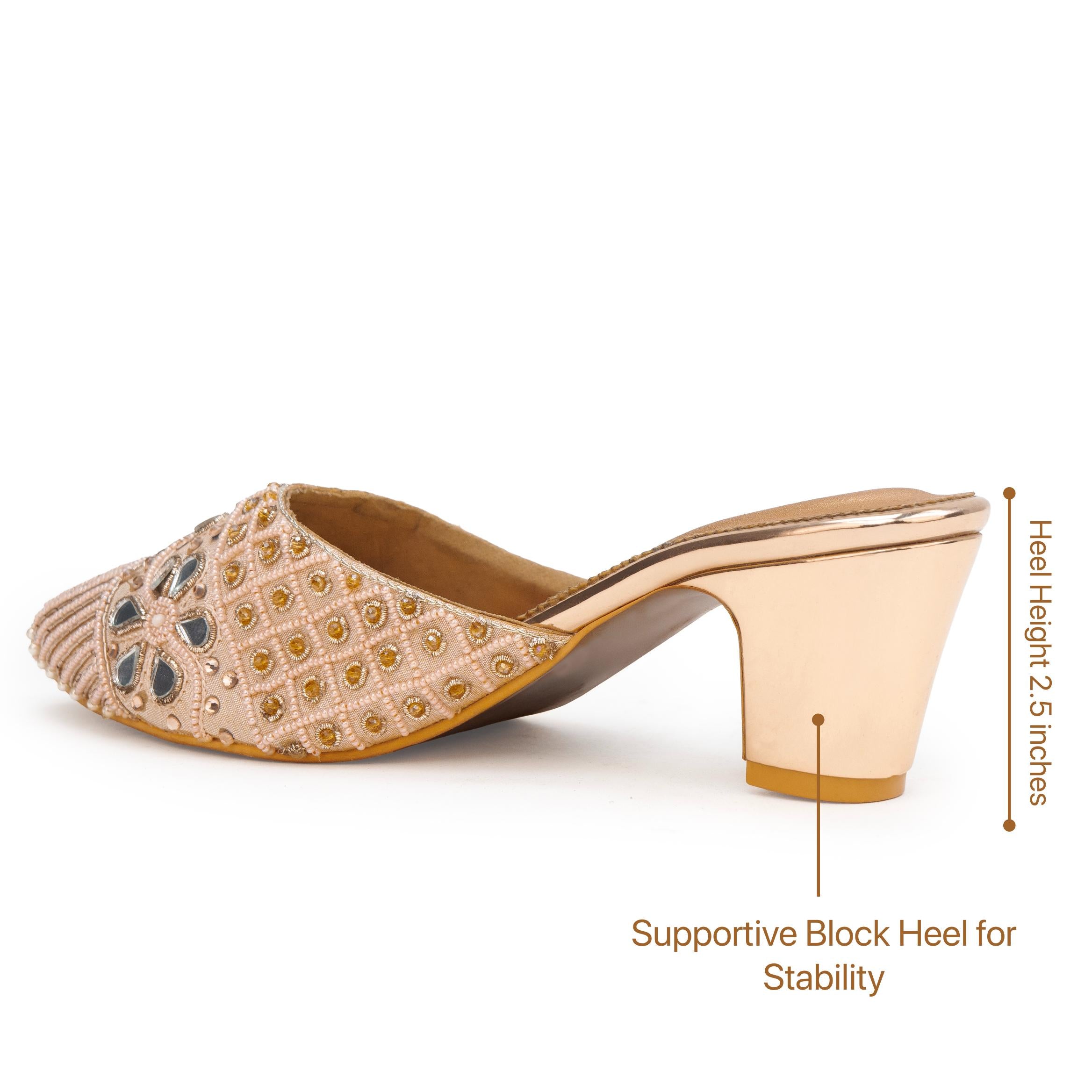 Mirror Bloom Mules