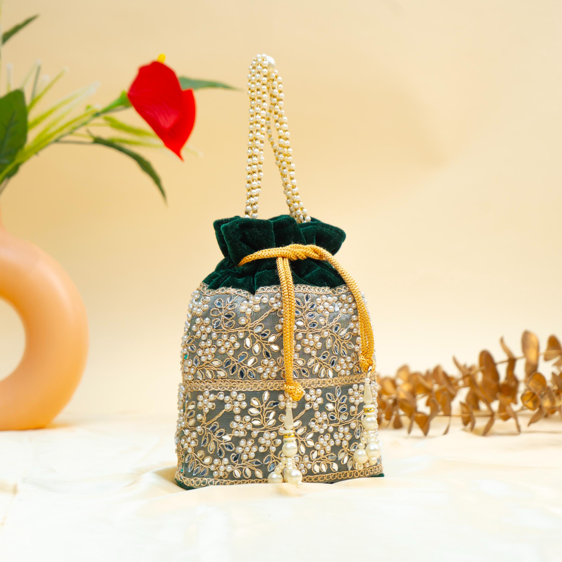 Grace Pearl Bead Potli