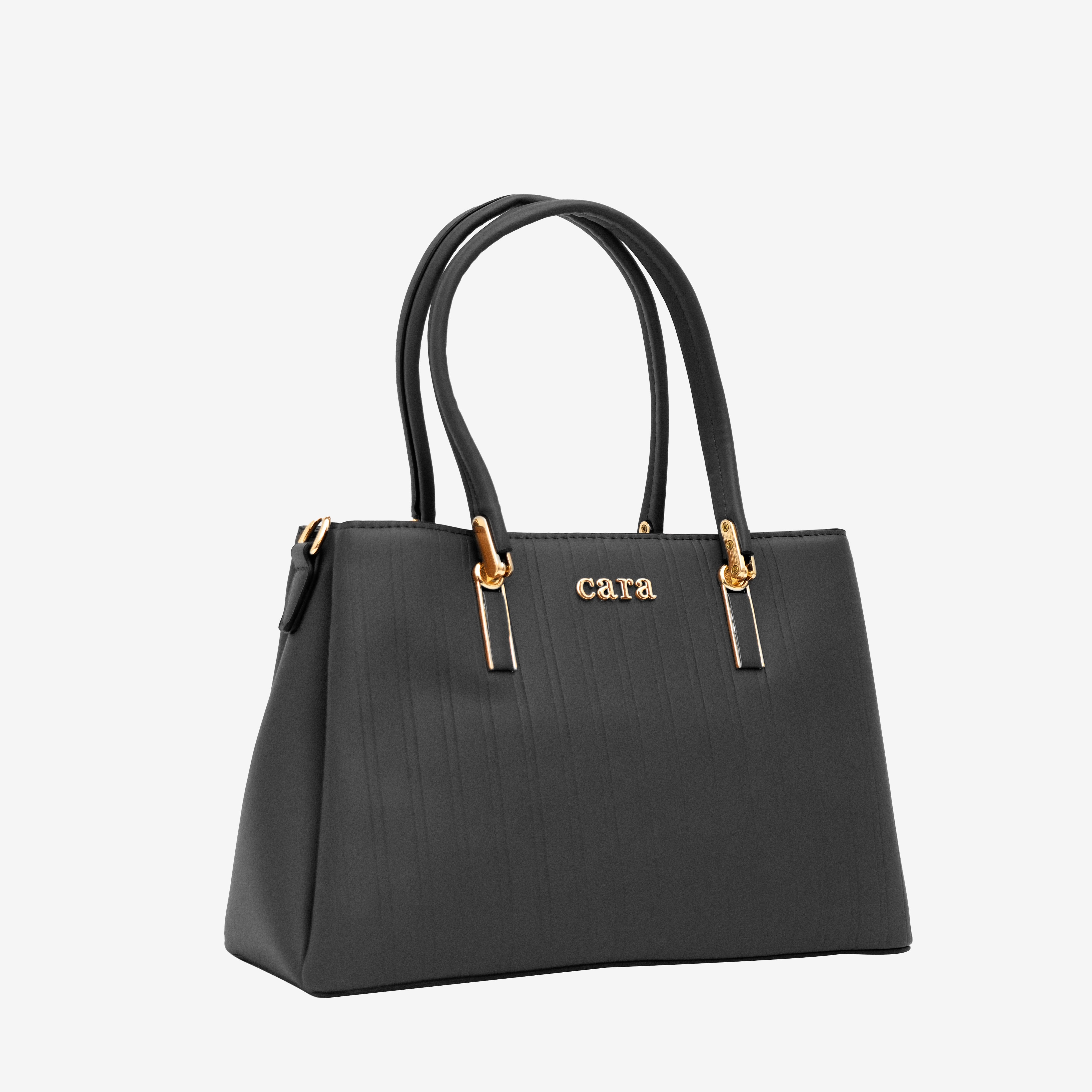 Black Luxe Companion Handbag | Cara