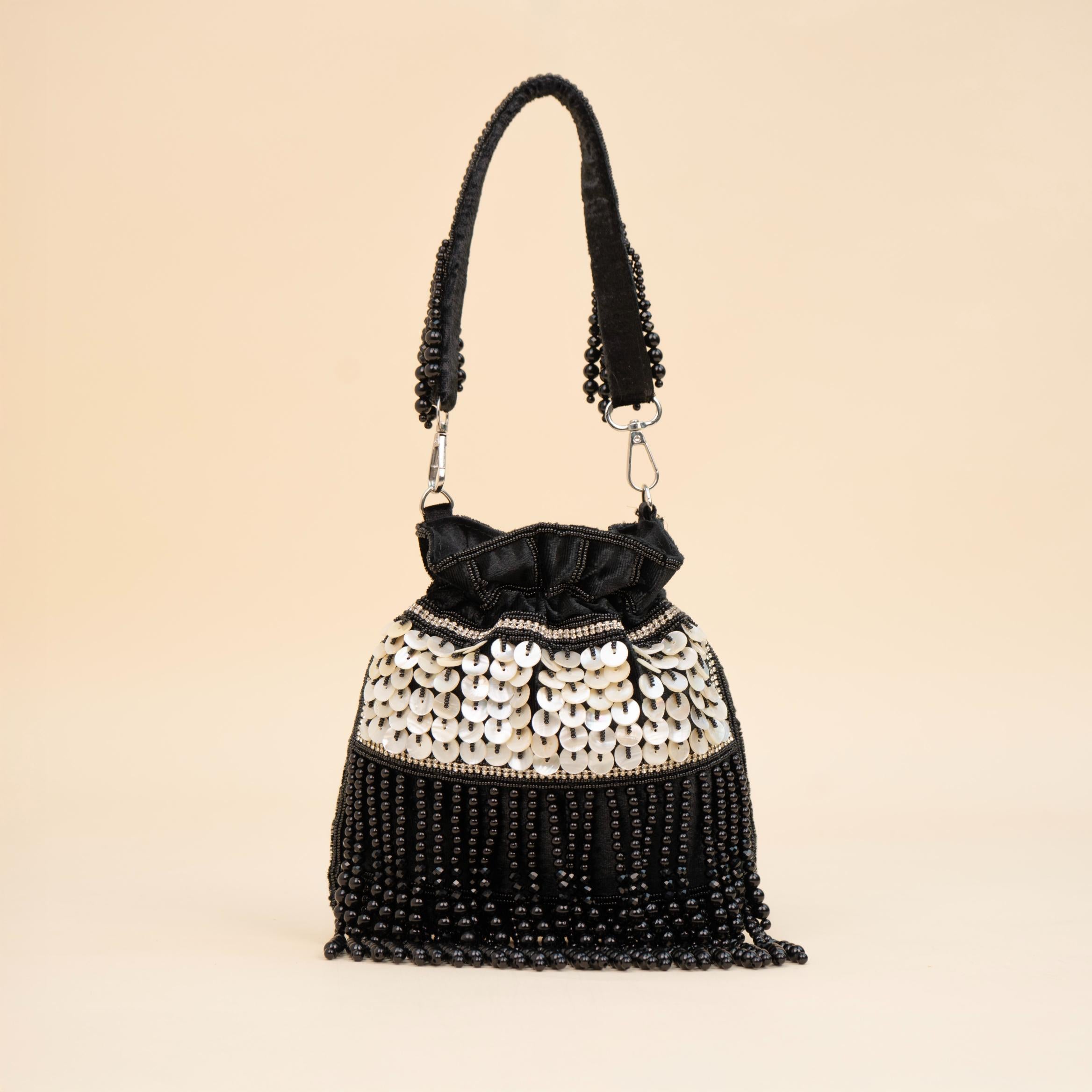 Royal Tassel Sequin Potli