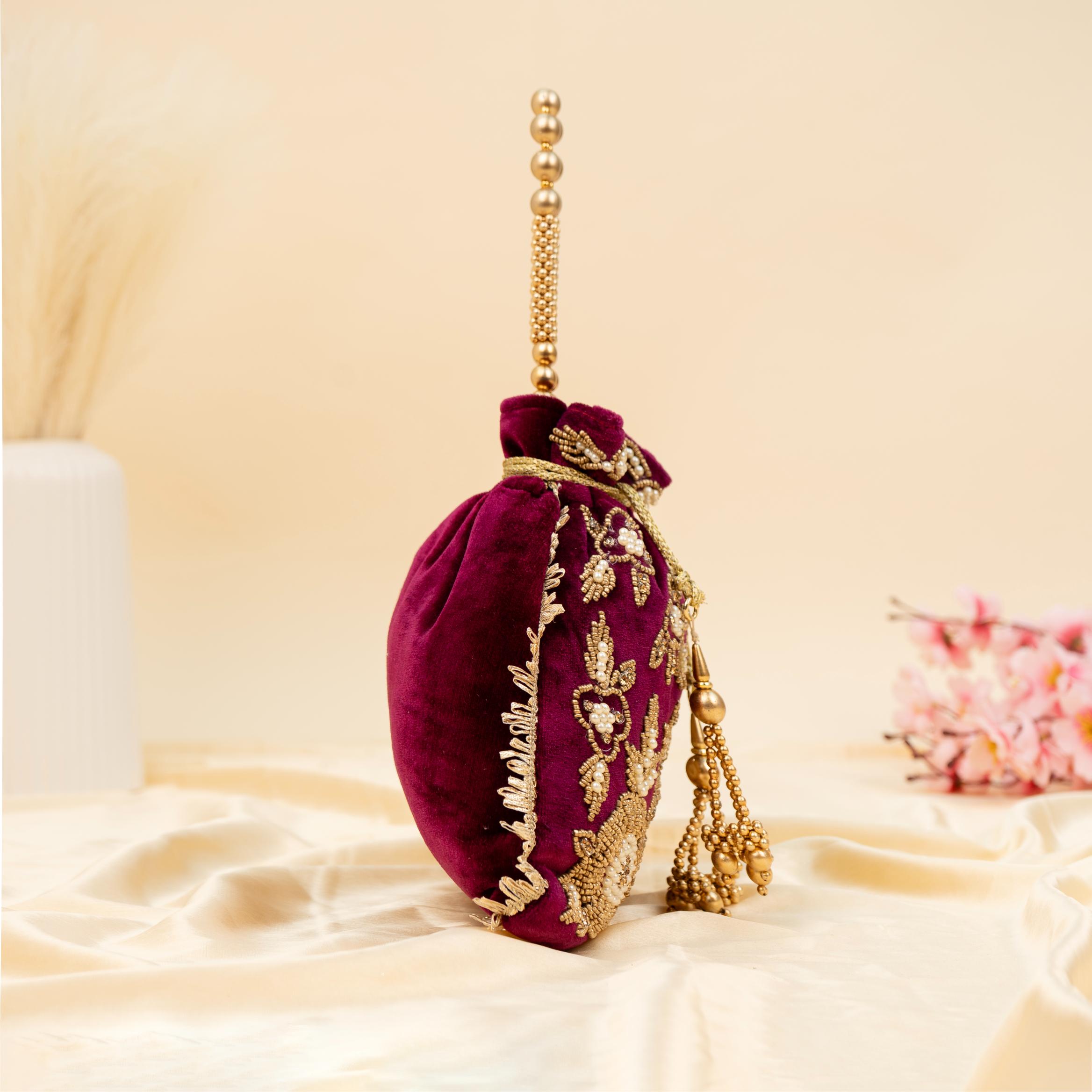 The Velvet Bloom Potli