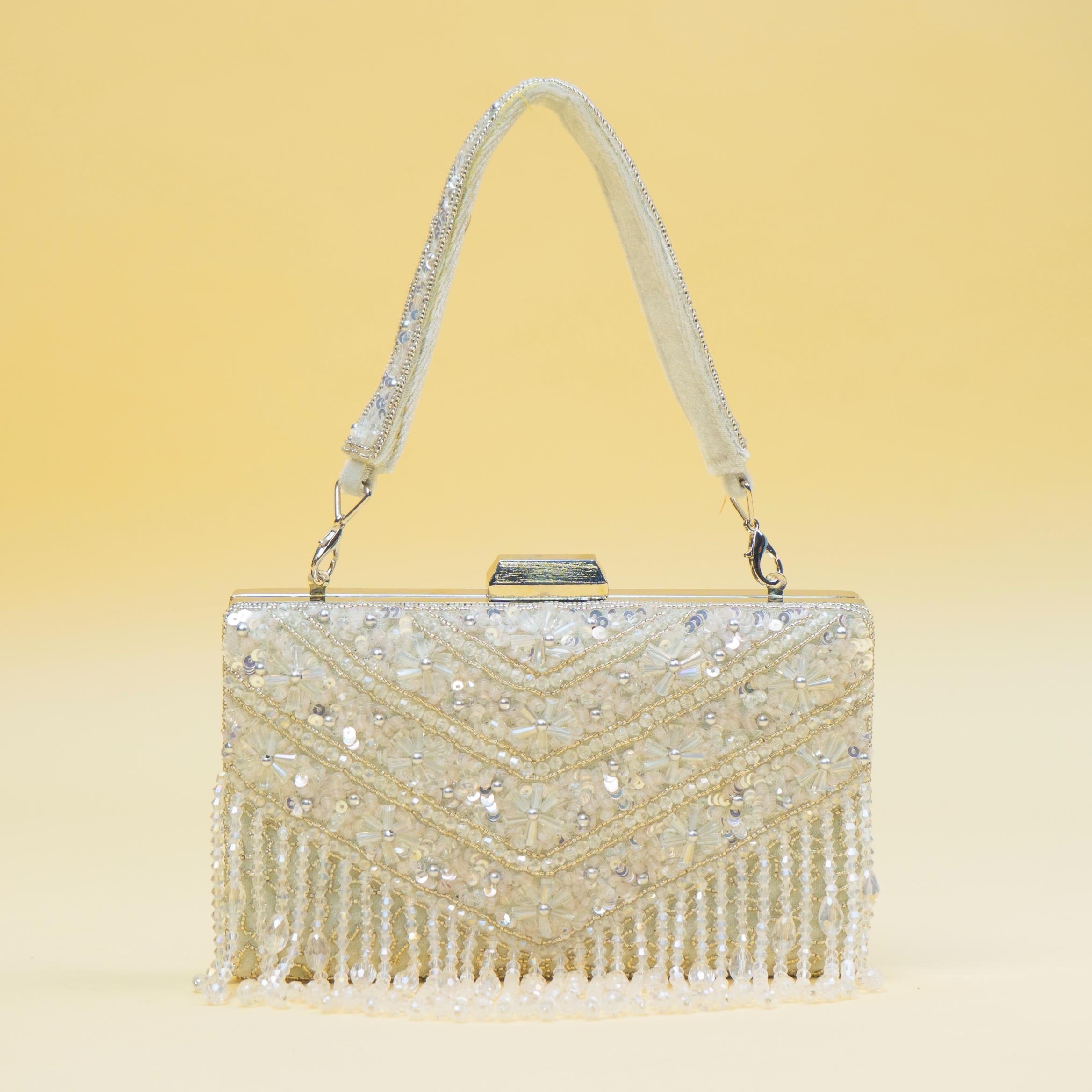 Timeless Pearl Gold Clutch