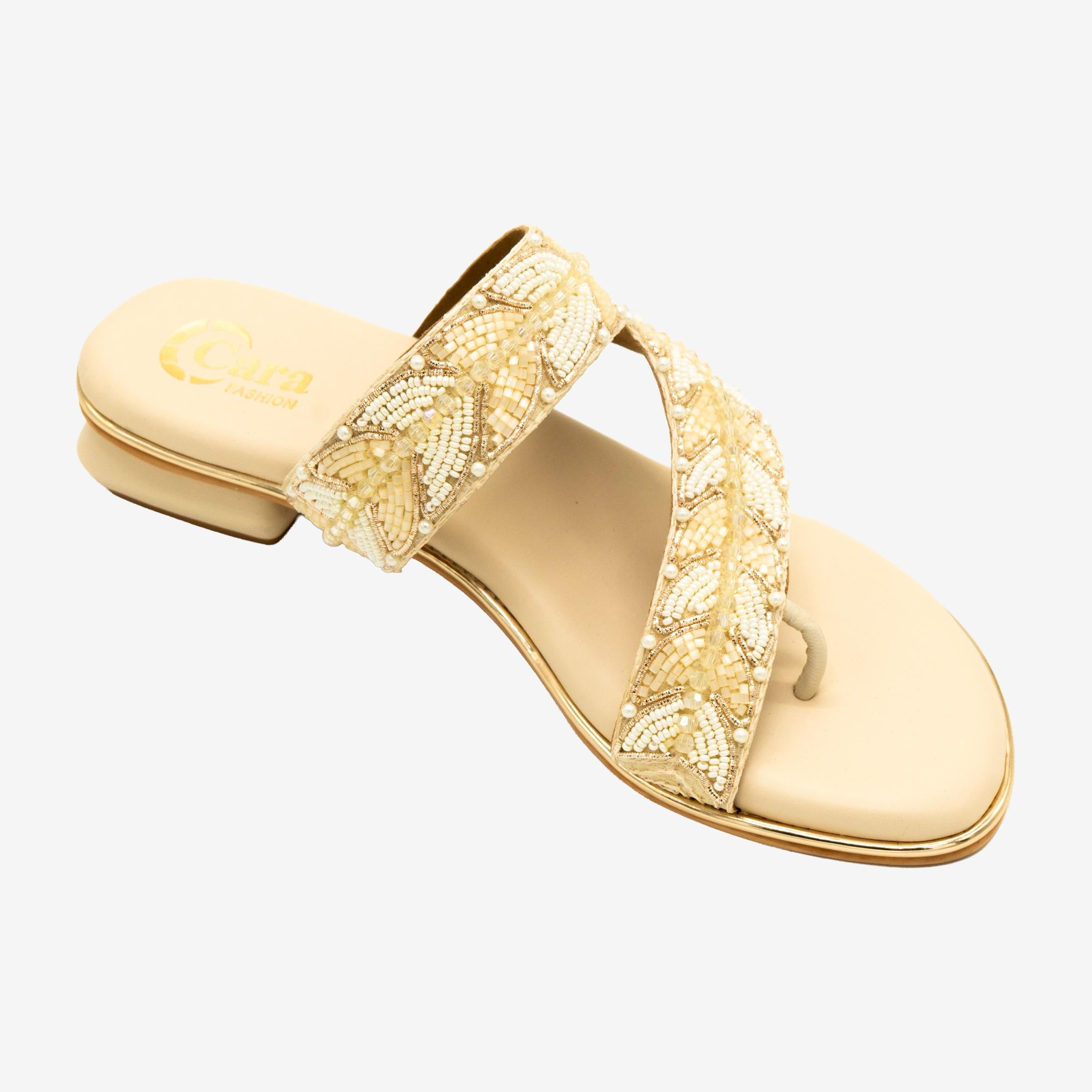 Lustre Toe Ring Flats