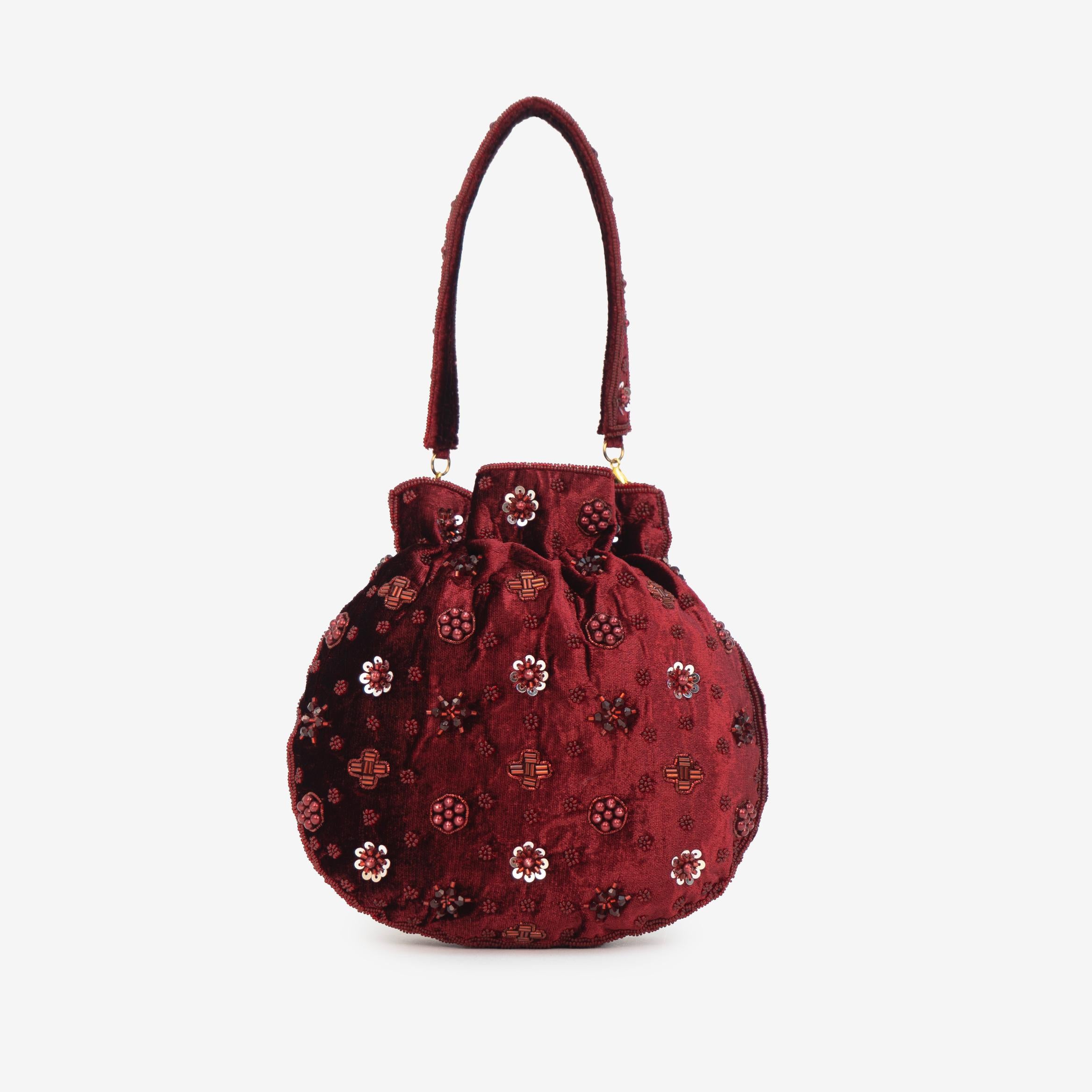 Precious Pearl Bloom Potli