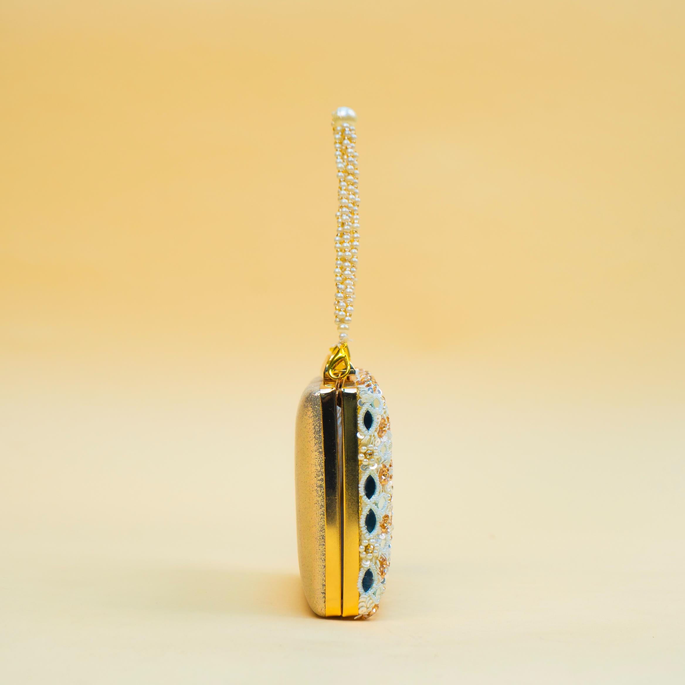 Celestial Mirrorwork Clutch