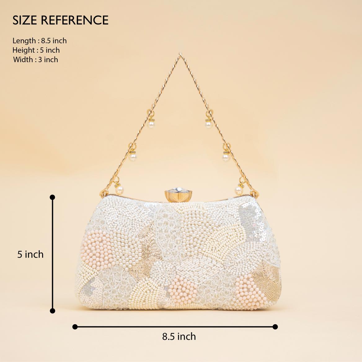 Zari Moti Box Clutch