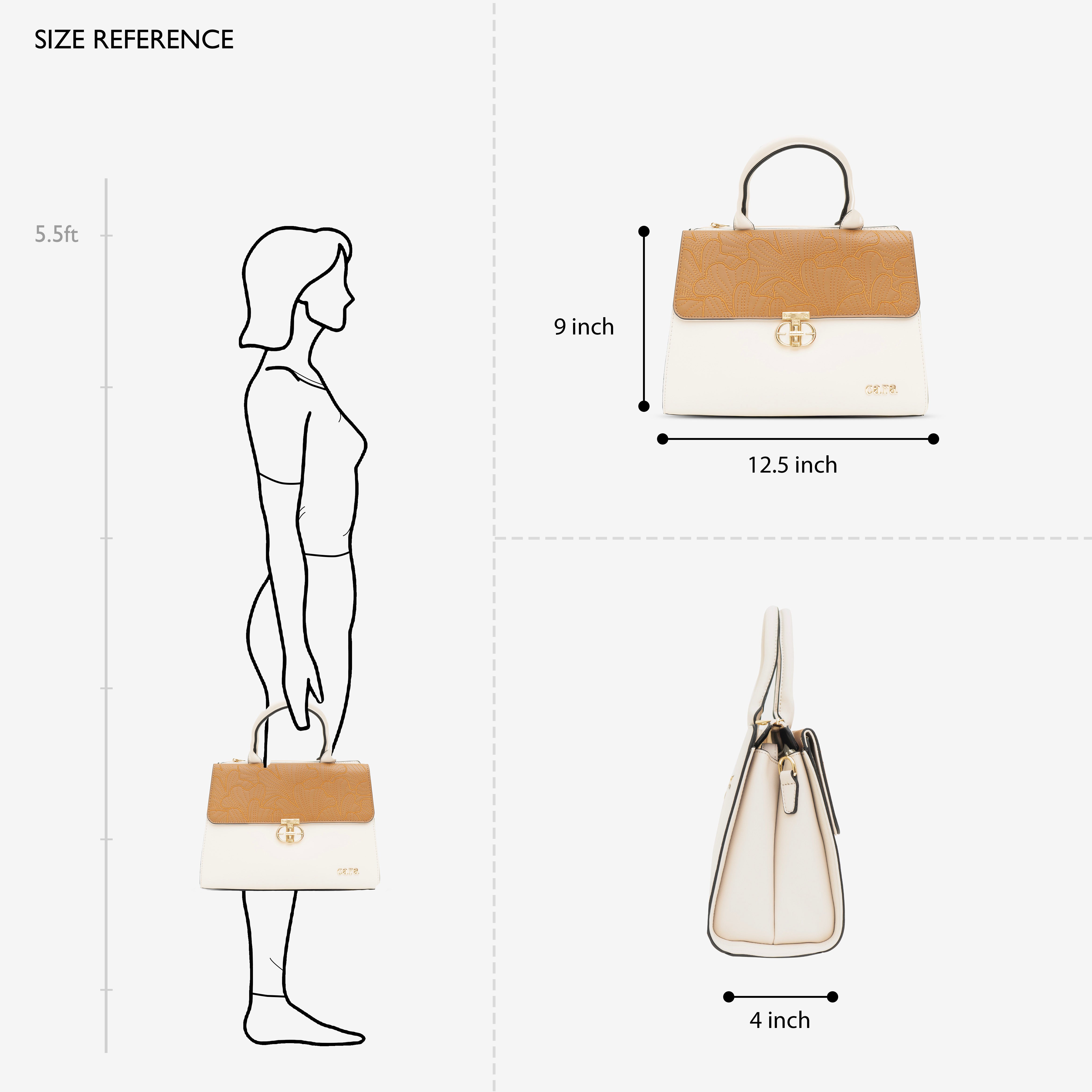 White Royal Heritage Handbag | Cara