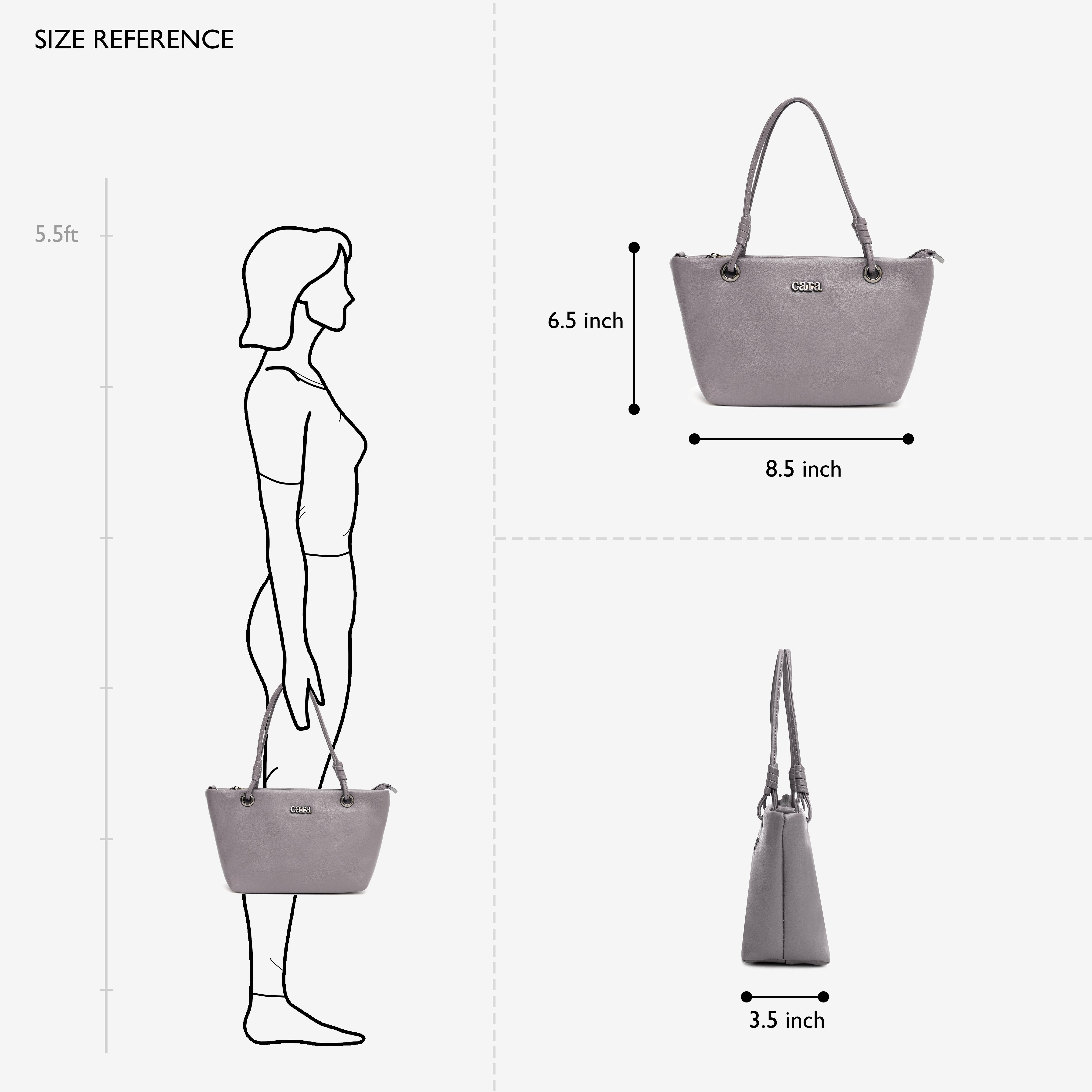 Grey Delightful Slingbag | Cara