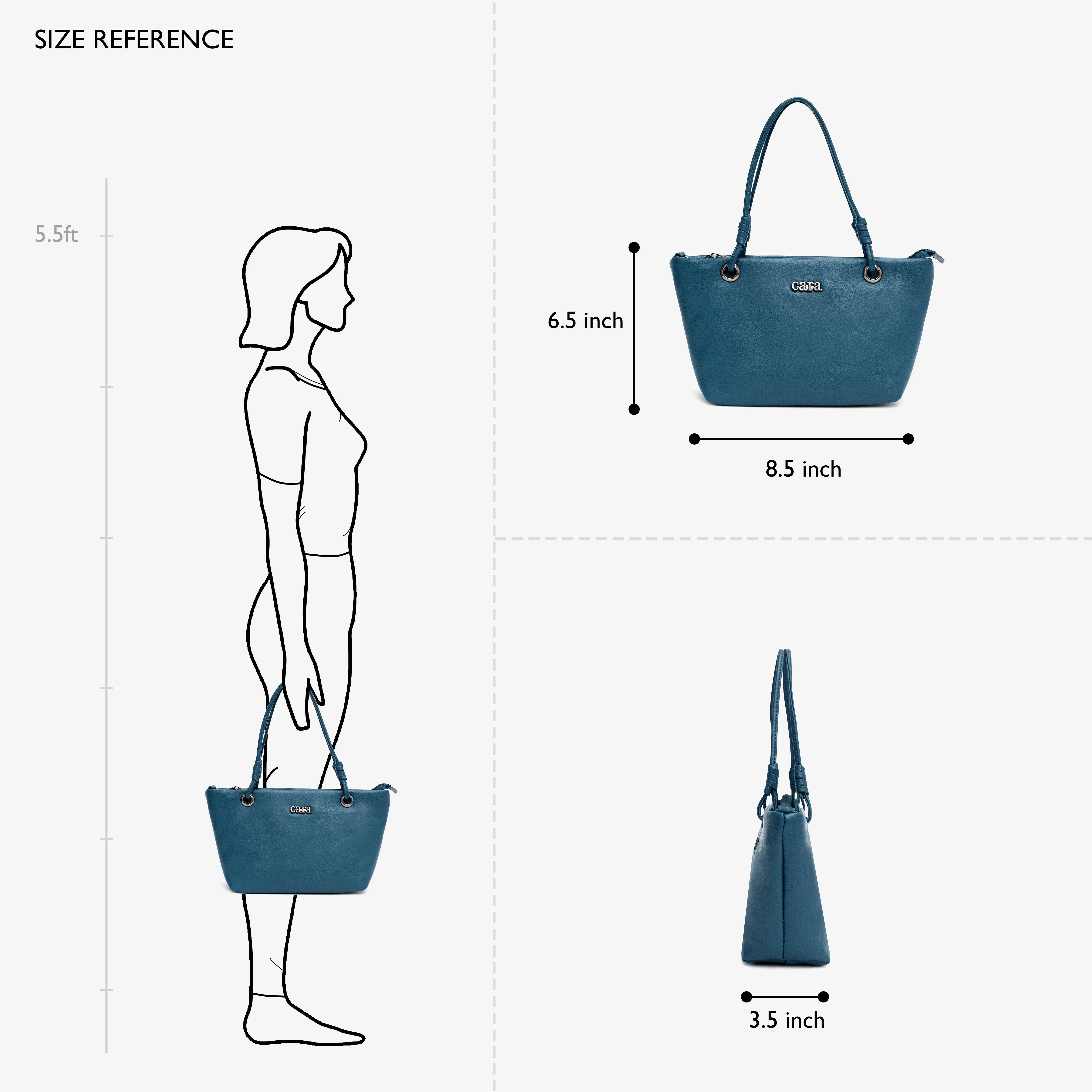 Teal Blue Delightful Slingbag | Cara