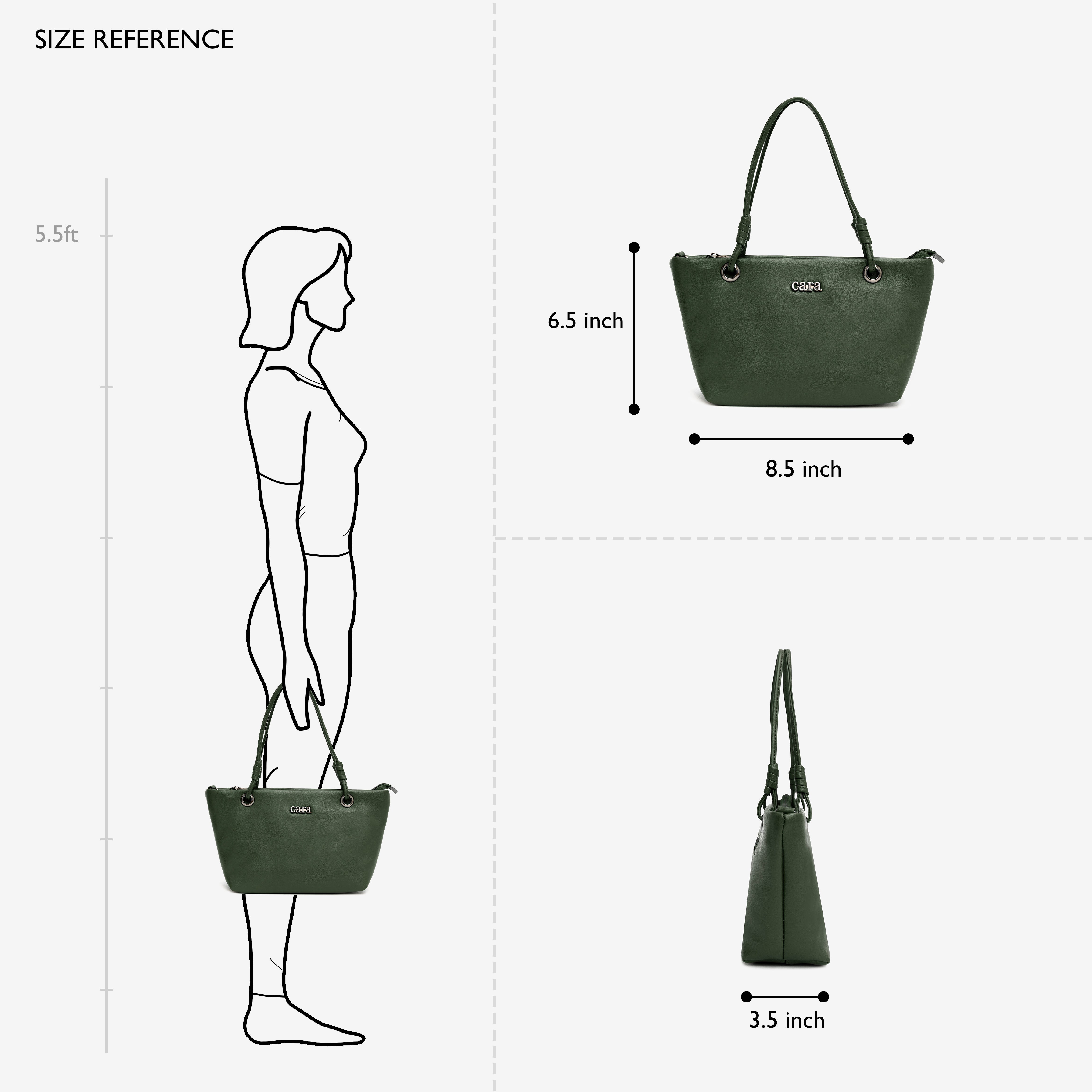 Green Delightful Slingbag | Cara
