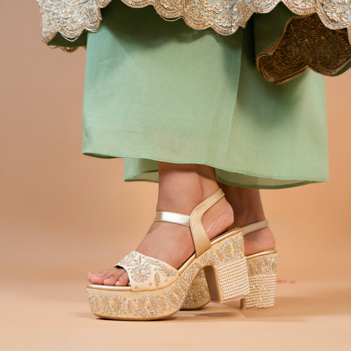 Bead Laden Heels