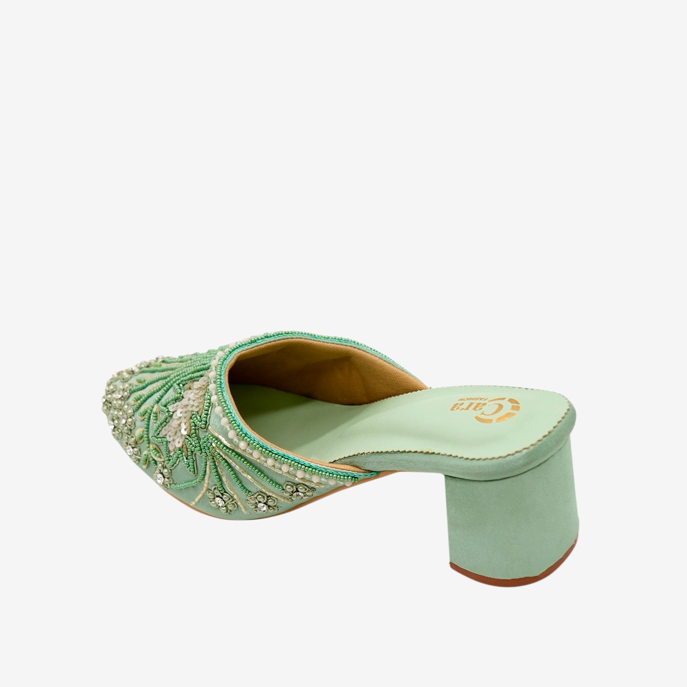 Festive Glide Beaded Heels