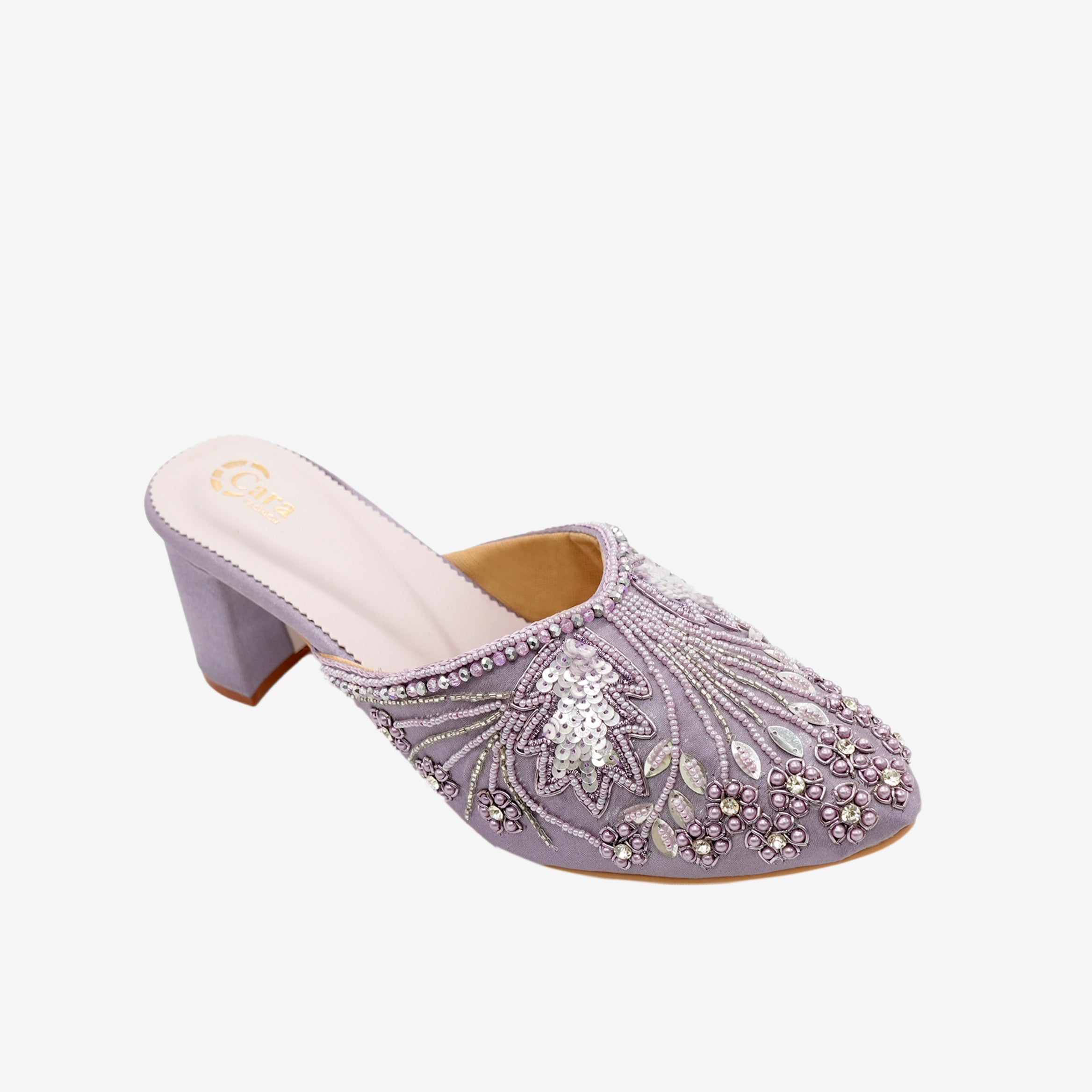 Festive Glide Beaded Heels