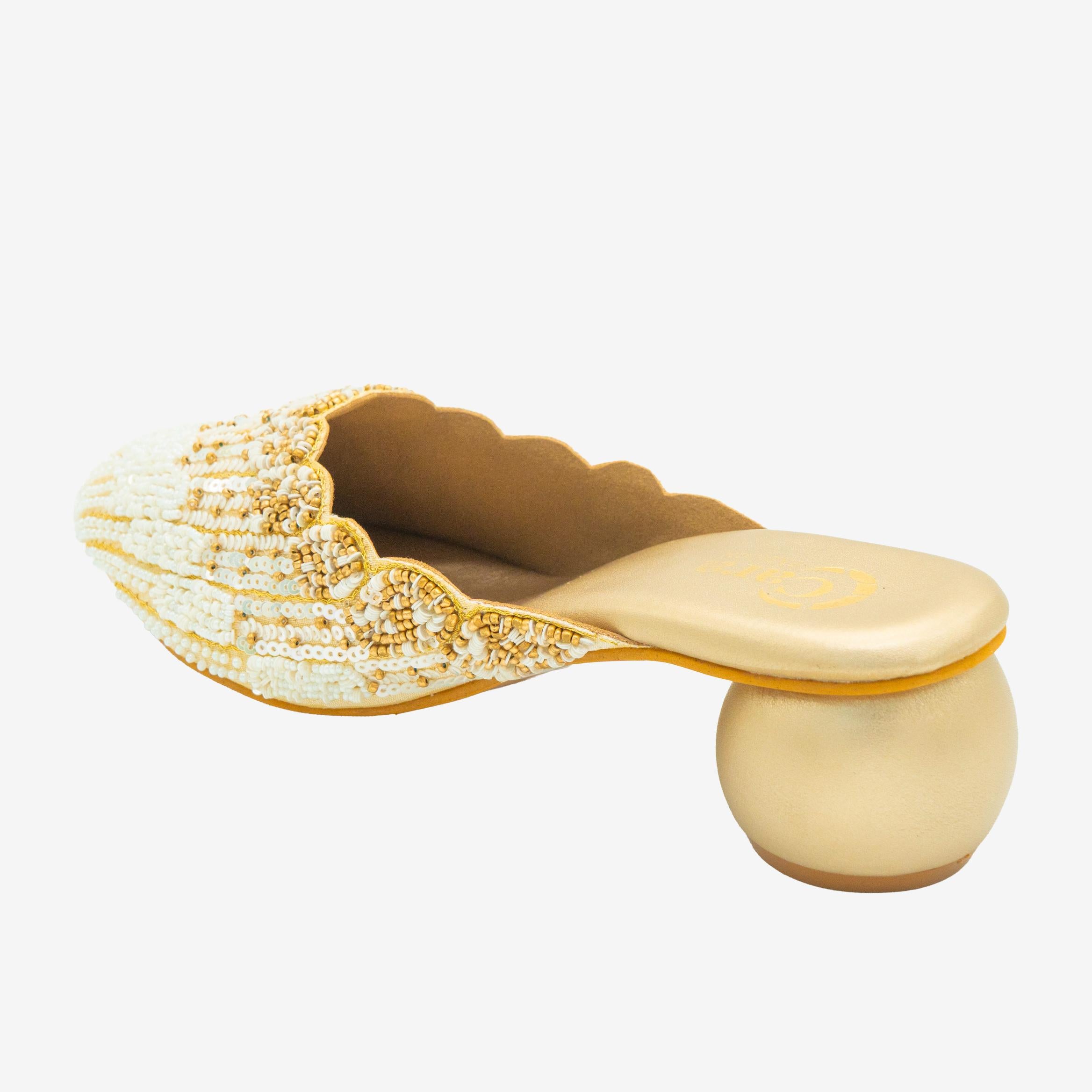 Glimmer Beadwork Mules