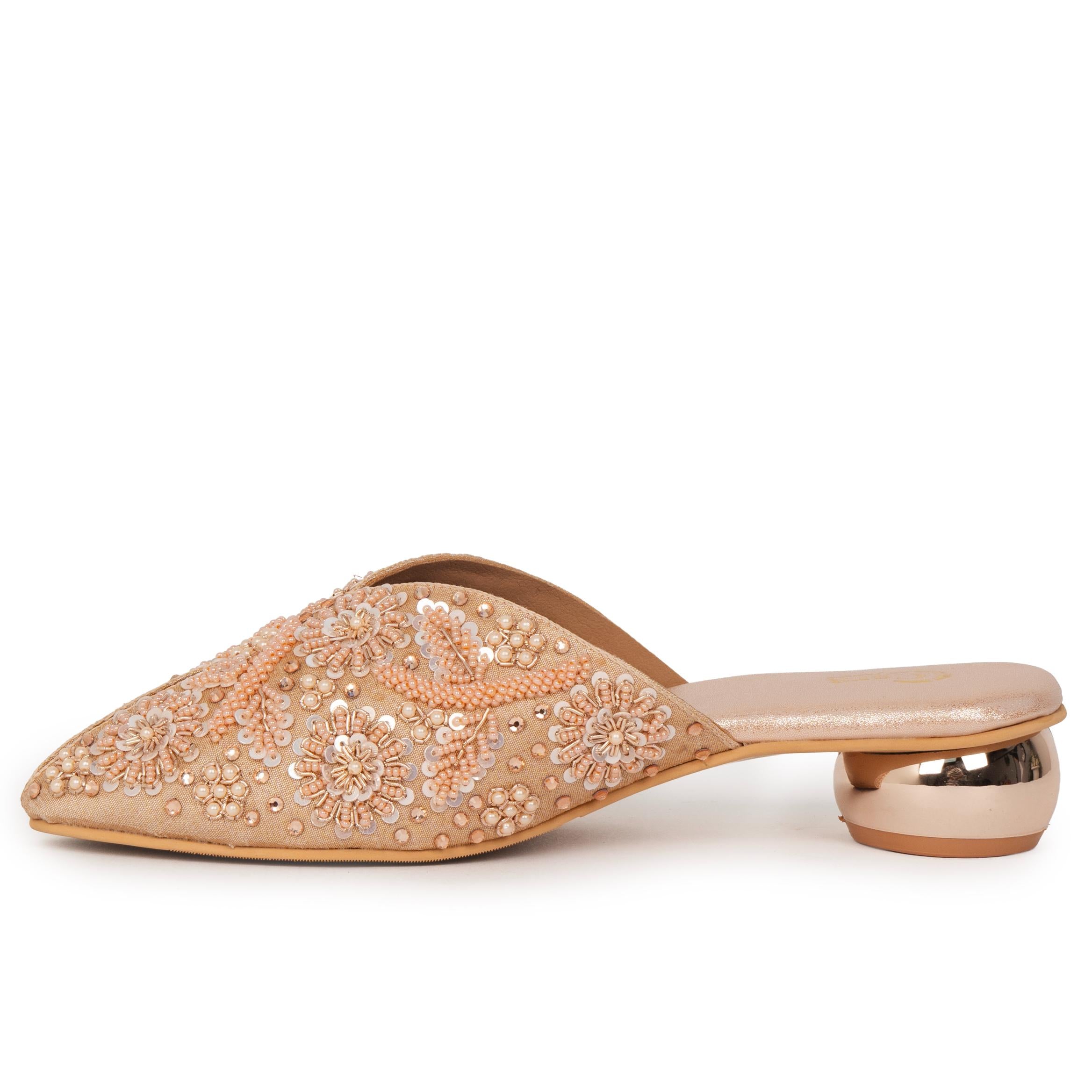 Royal Phool Pearl Mules