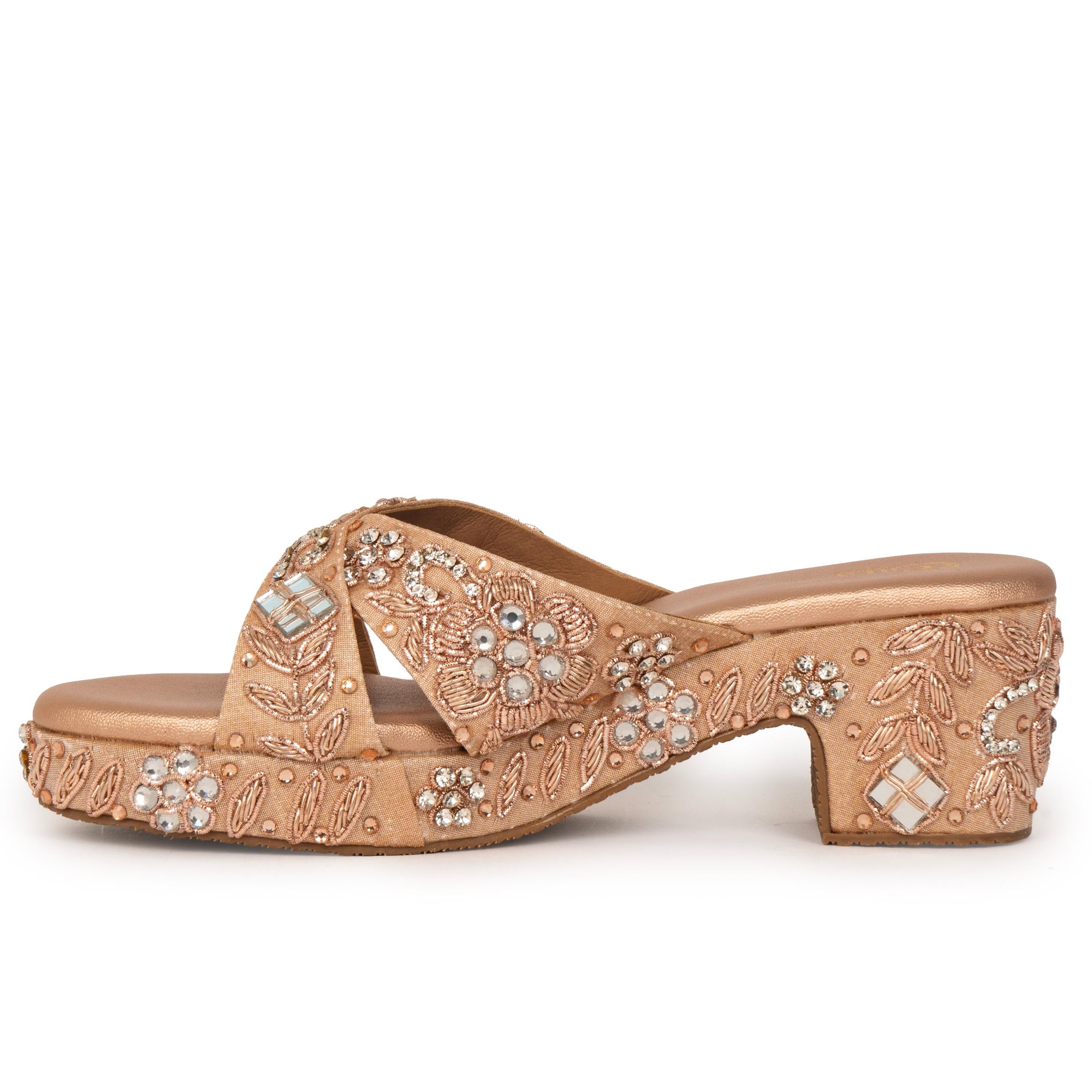 Floral Stardust Heels
