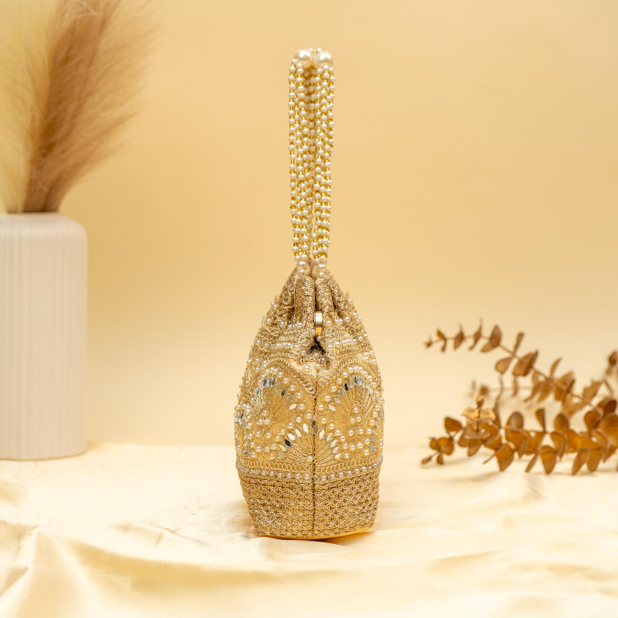 Timeless Pearlwork Potli